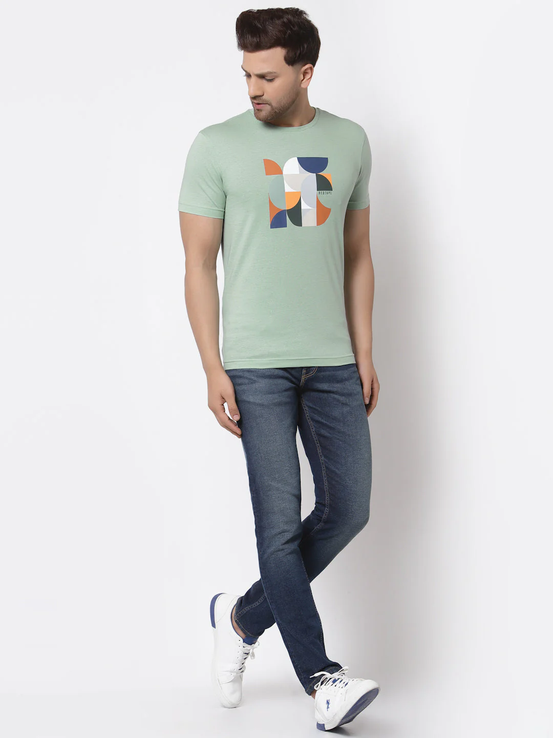 Printed Round Neck T-Shirt for Men - Image 5