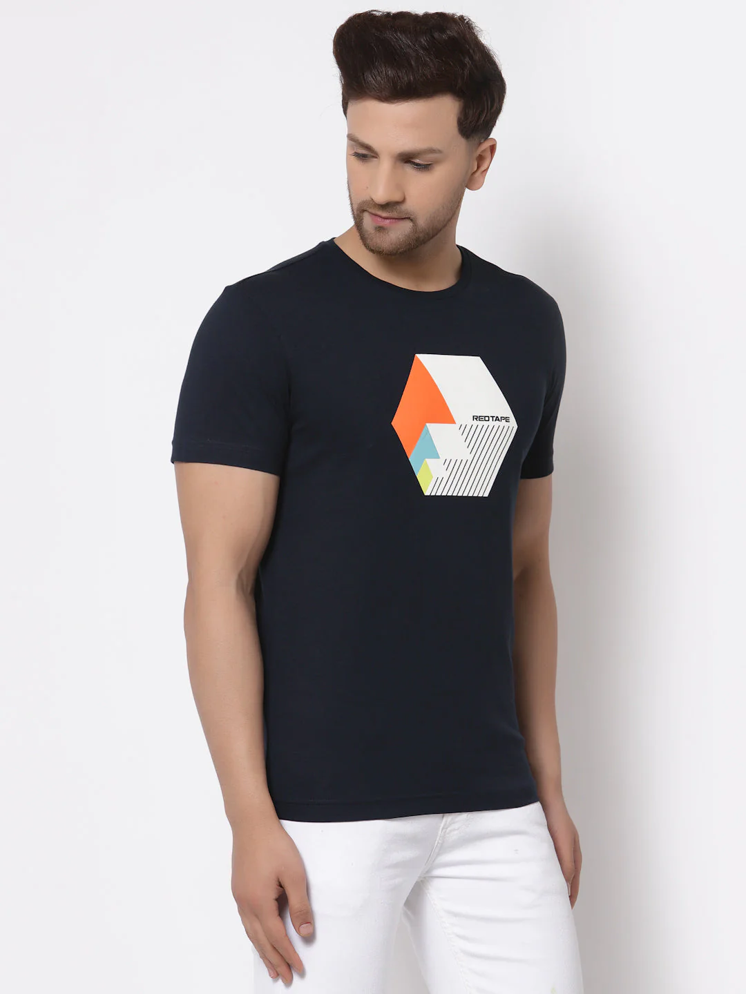Printed Round Neck T-Shirt for Men - Image 2