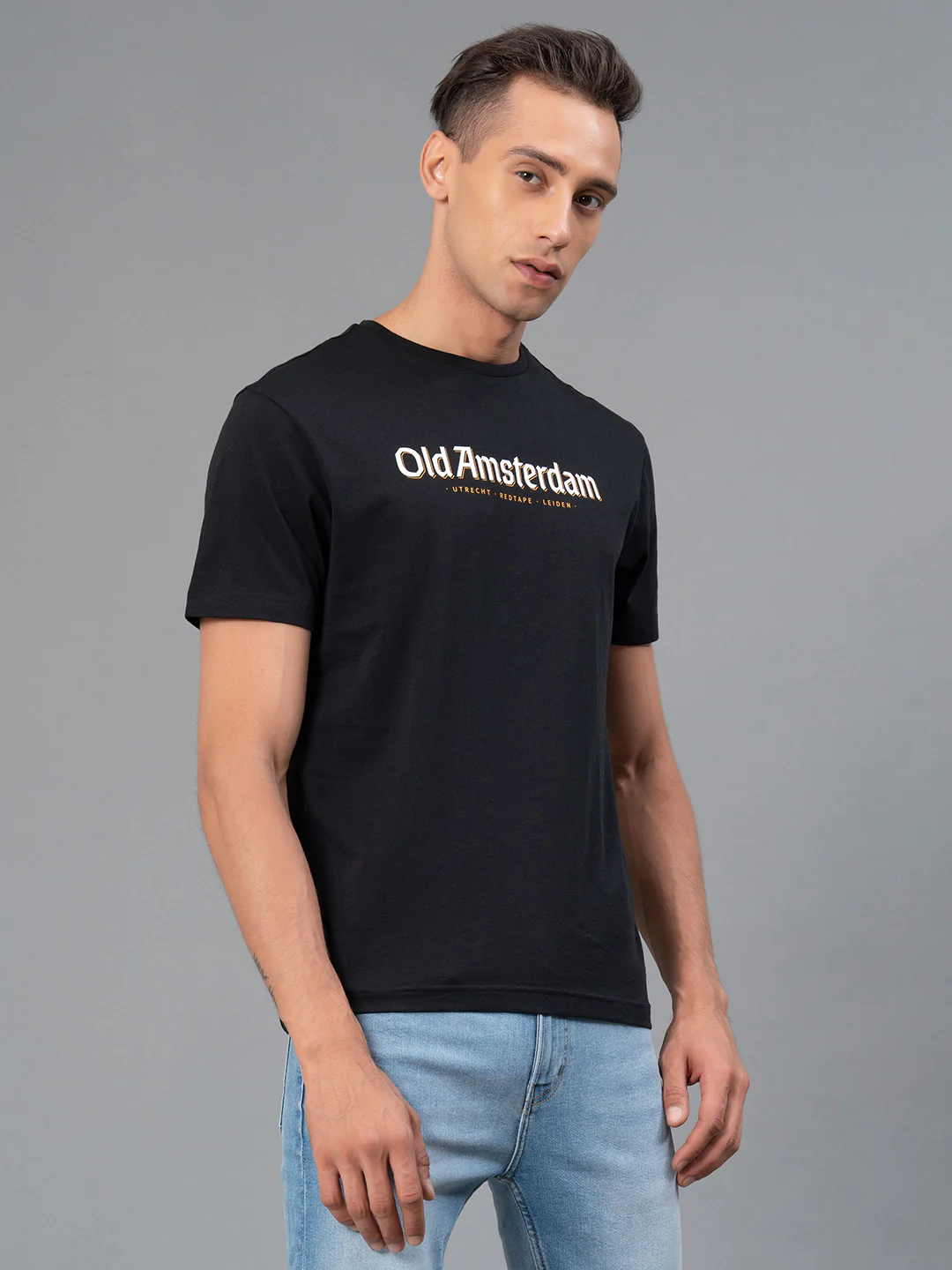 Printed Round Neck T-Shirt for Men - Image 2