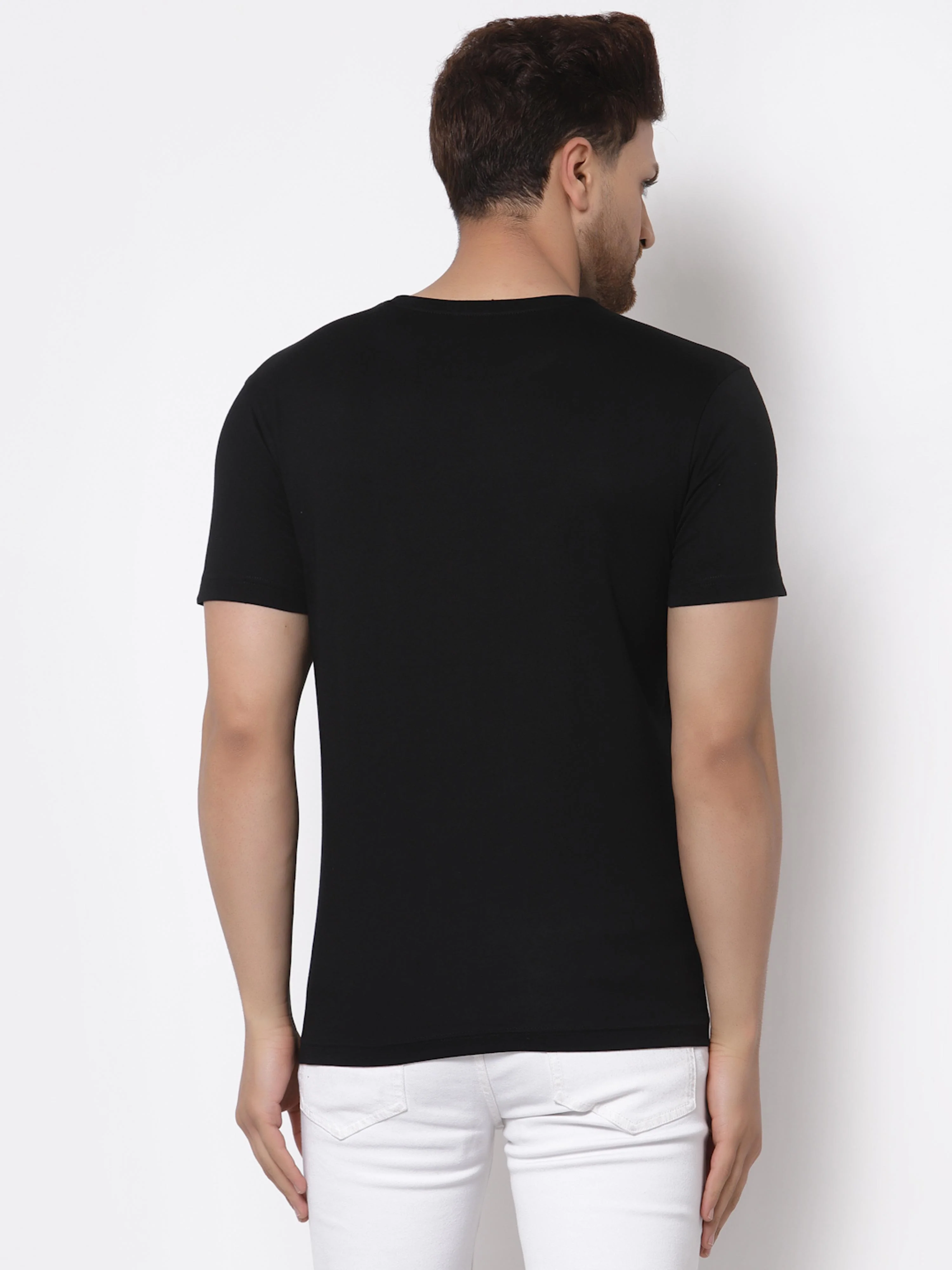 Printed Round Neck T-Shirt for Men - Image 3