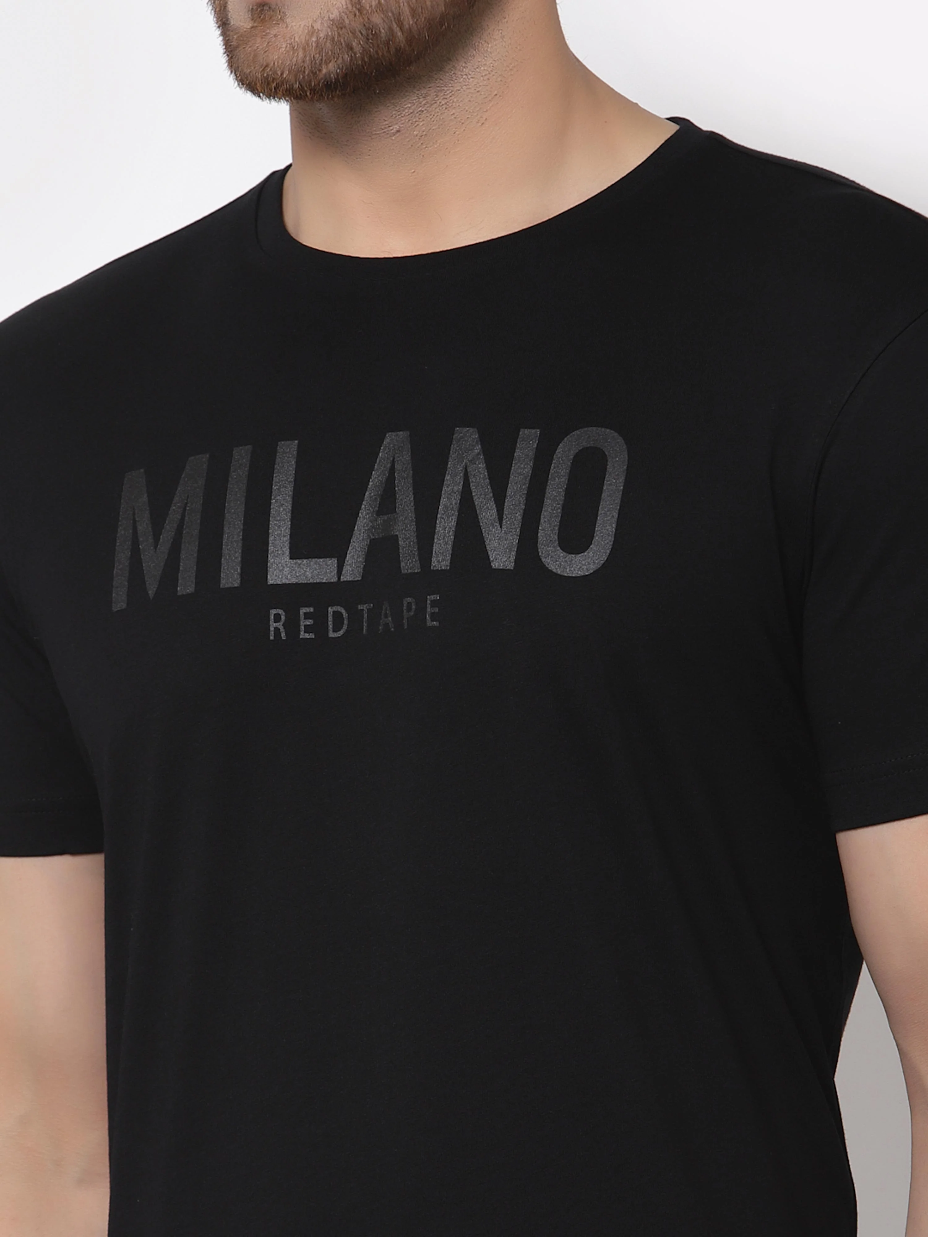 Printed Round Neck T-Shirt for Men - Image 4