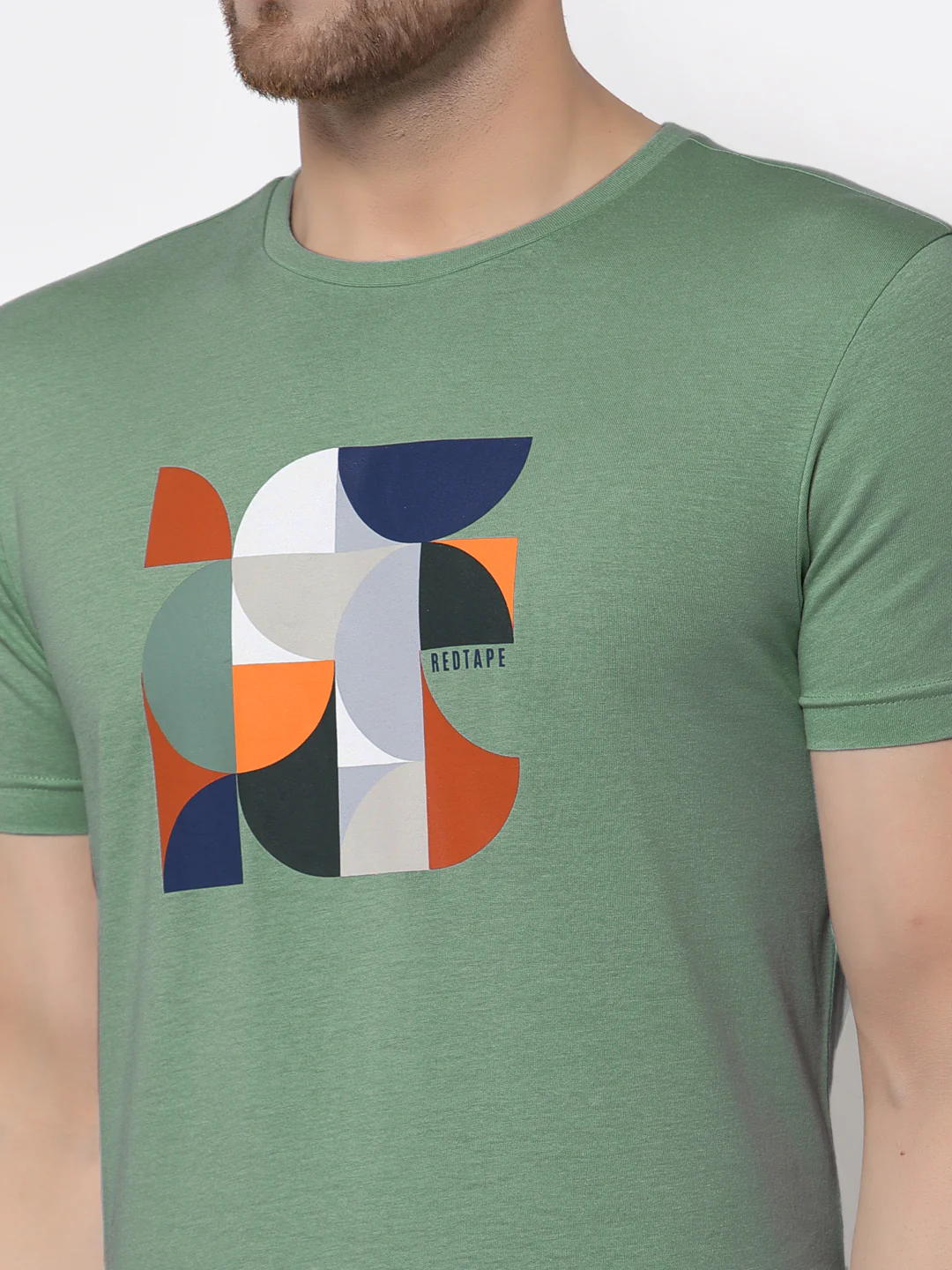 Printed Round Neck T-Shirt for Men - Image 4