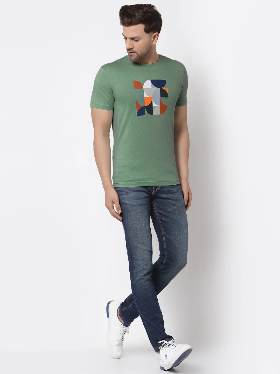 Printed Round Neck T-Shirt for Men - Image 5