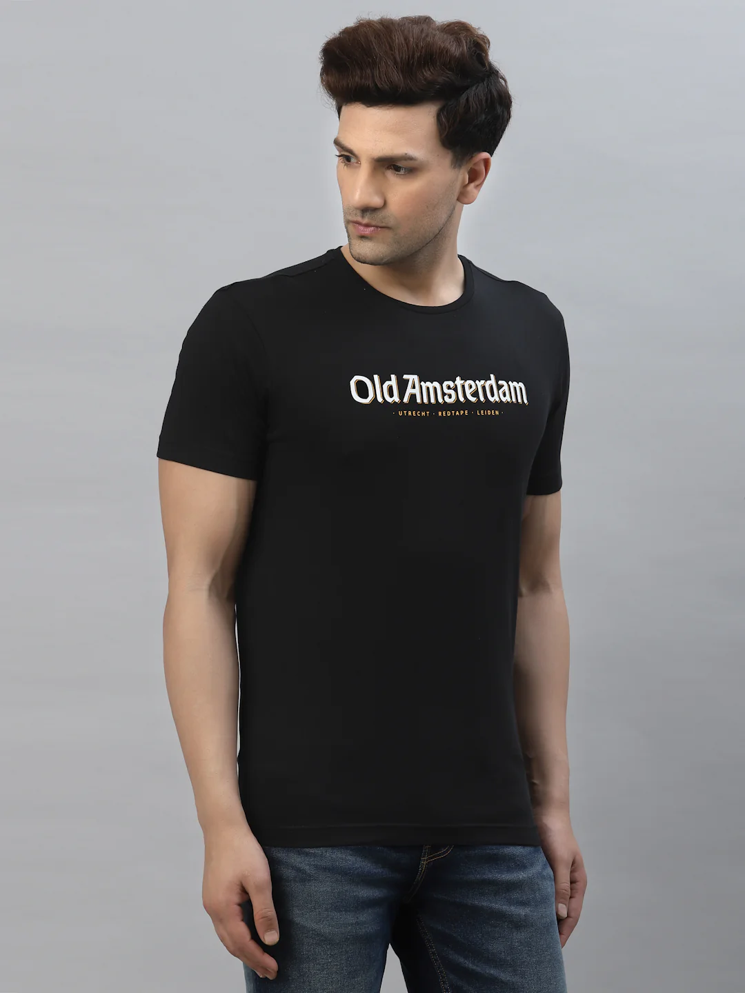 Printed Round Neck T-Shirt for Men - Image 2