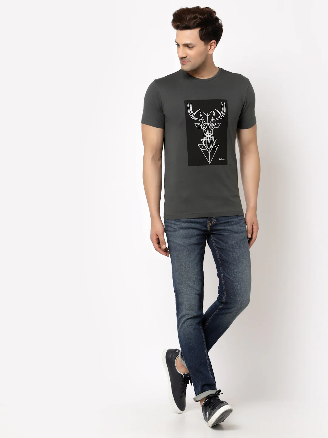 Printed Round Neck T-Shirt for Men - Image 5