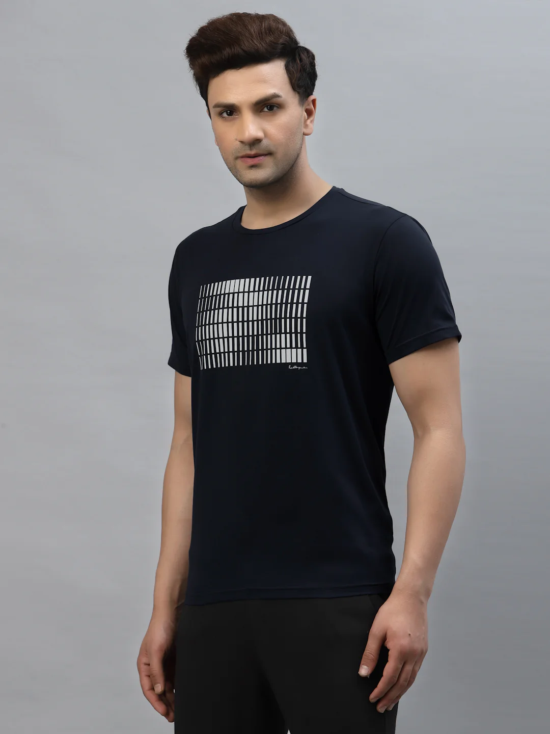 Printed Round Neck T-Shirt for Men - Image 2