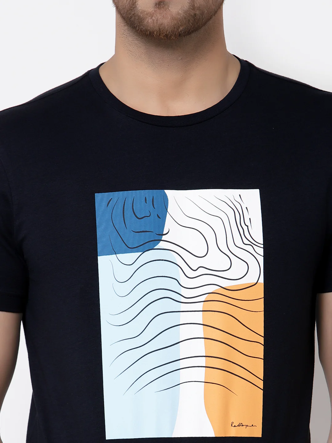 Printed Round Neck T-Shirt for Men - Image 4