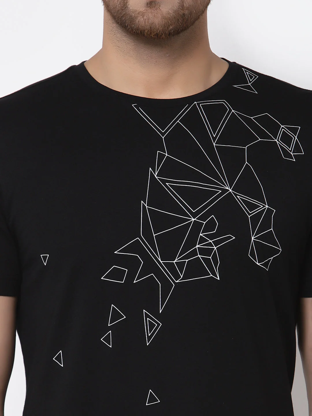 Printed Round Neck T-Shirt for Men - Image 4