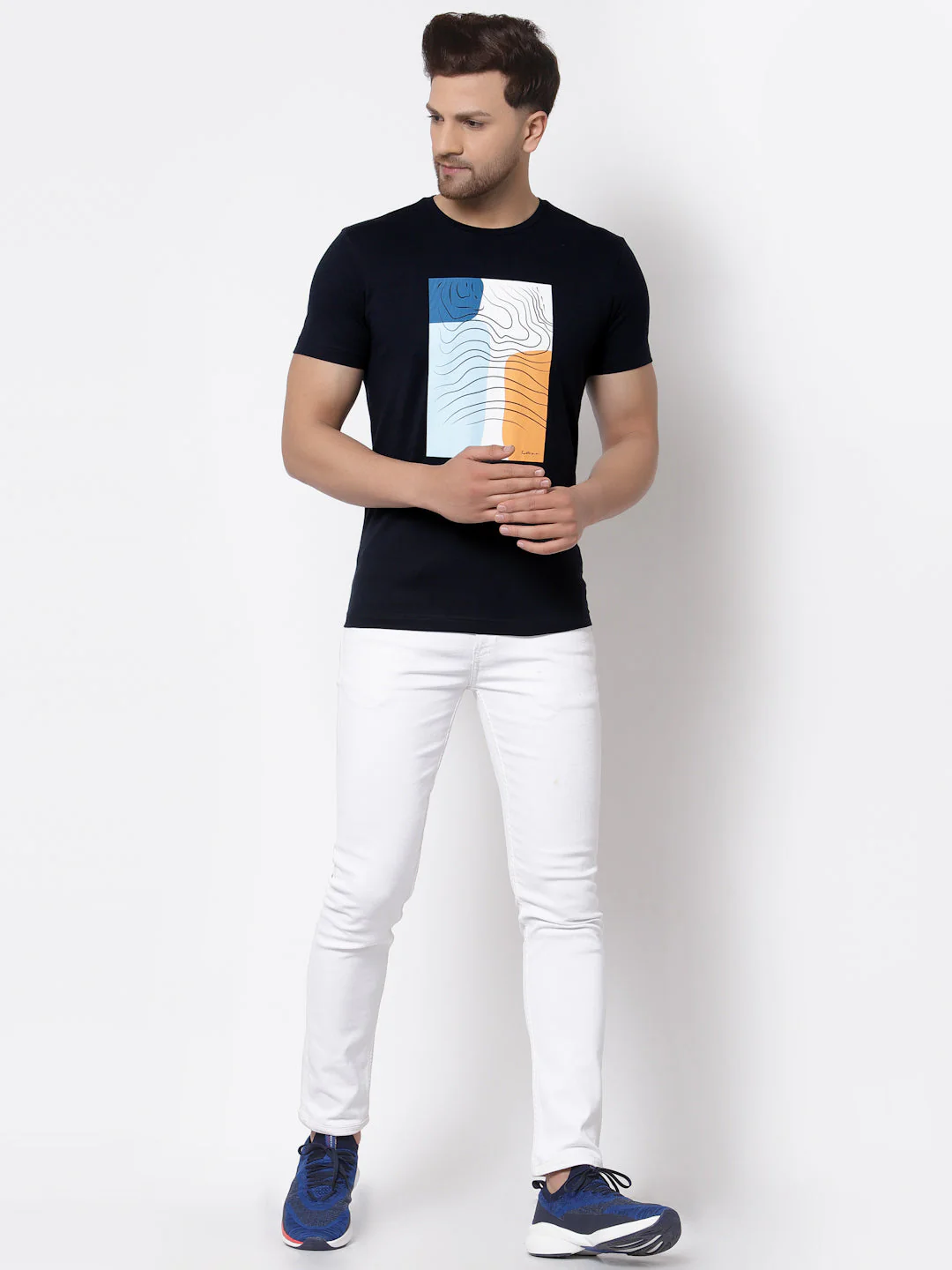Printed Round Neck T-Shirt for Men - Image 5