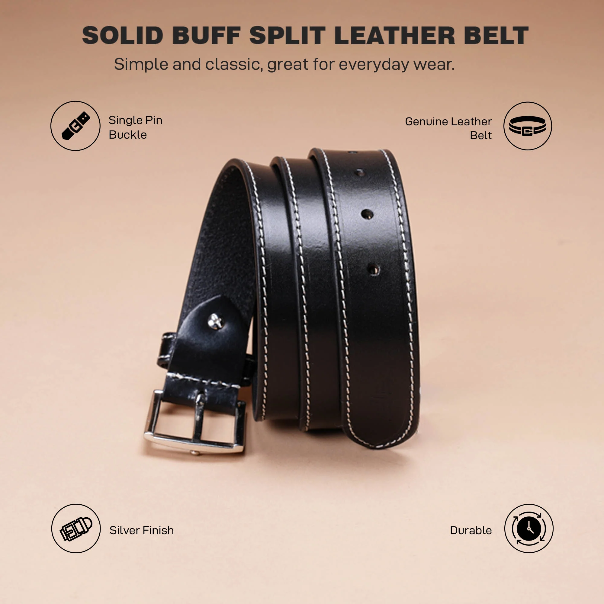 Leather Belt For Men - Image 2