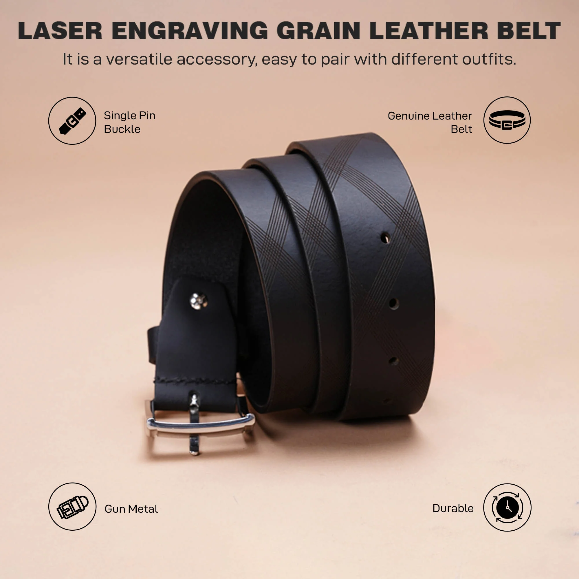 Leather Belt For Men | Classic And Durable - Image 2