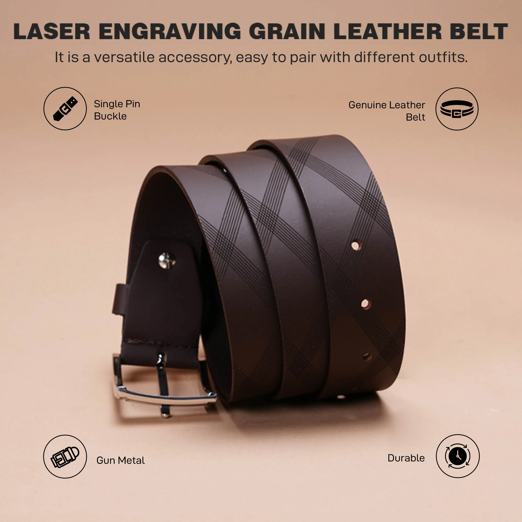 Leather Belt For Men | Classic And Durable - Image 3