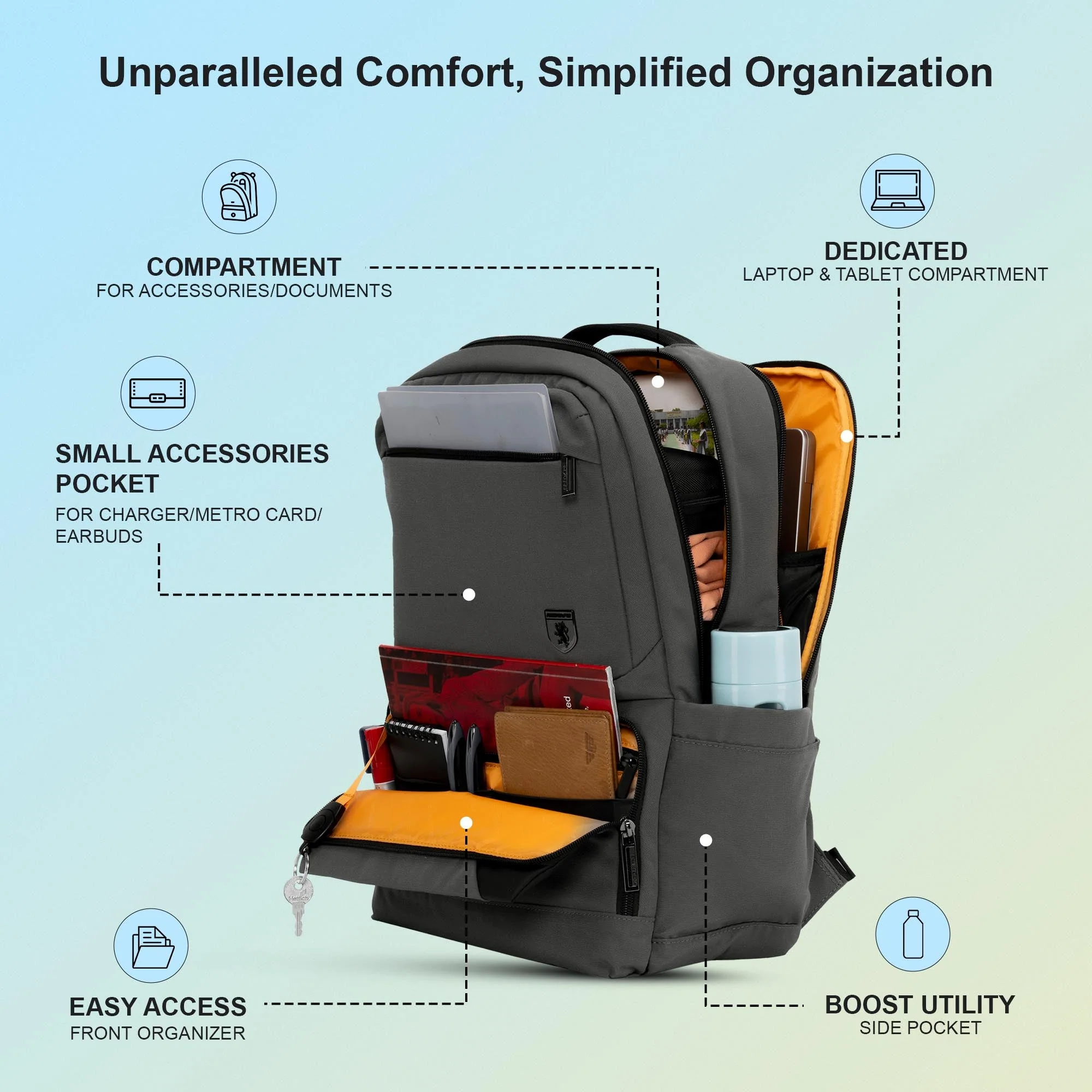 16 Inch Laptop Backpack for Men & Women - Image 2