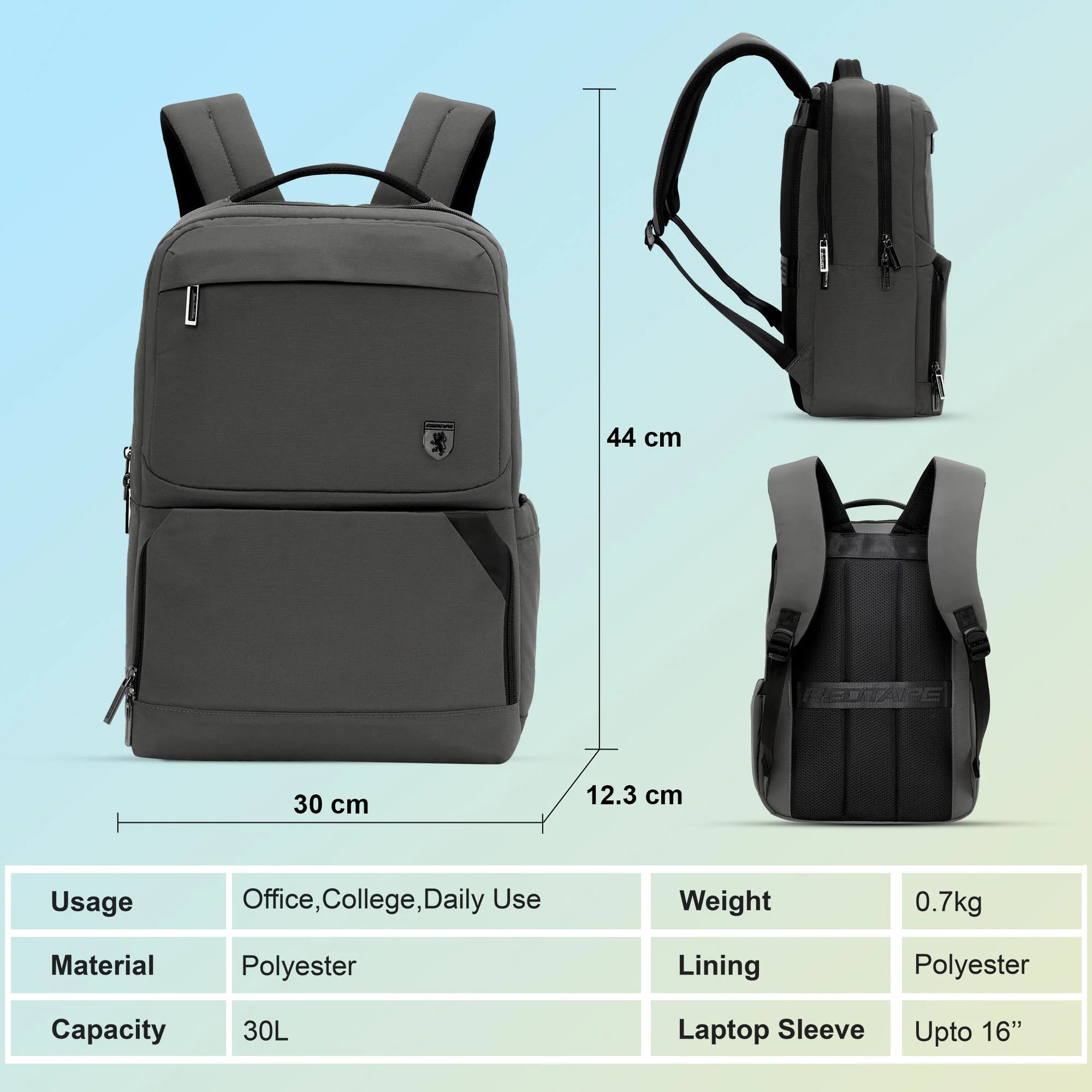 16 Inch Laptop Backpack for Men & Women - Image 5