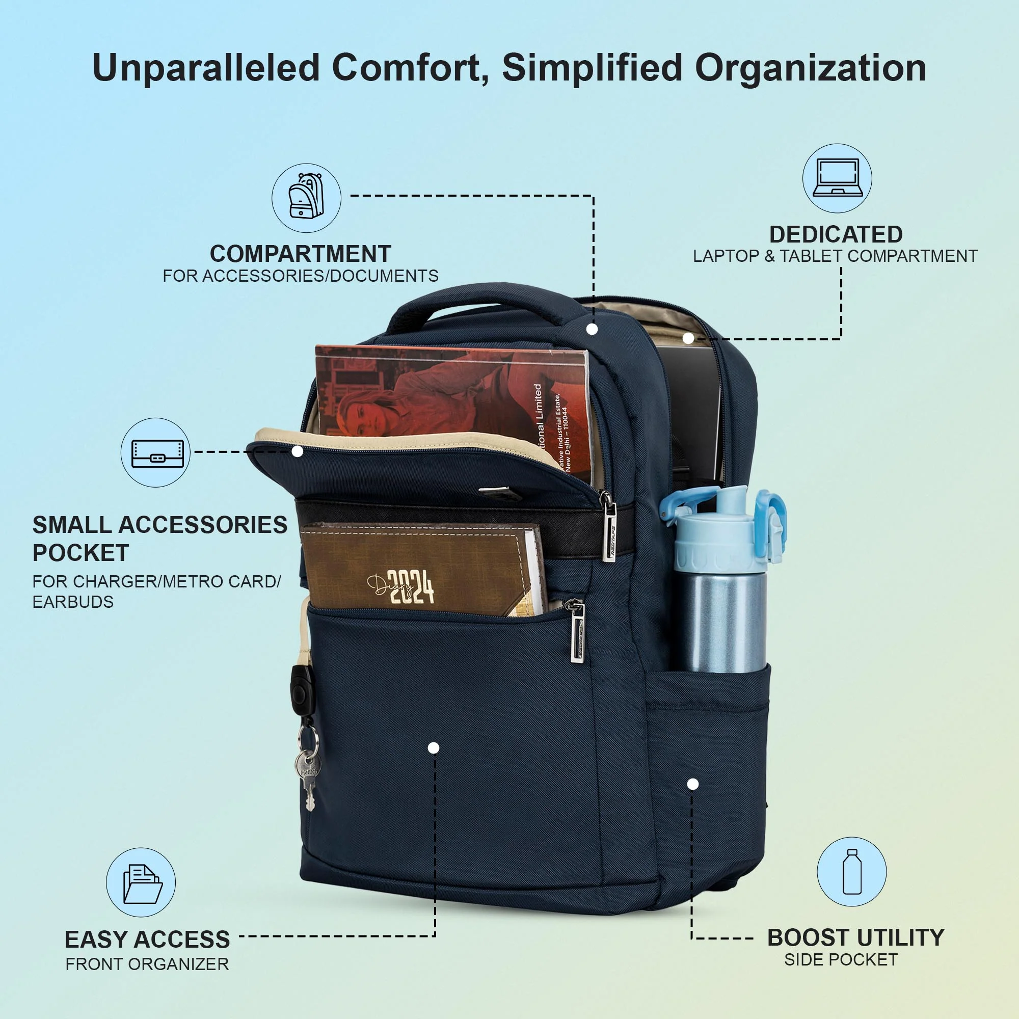 16 Inch Laptop Backpack for Men & Women - Image 2