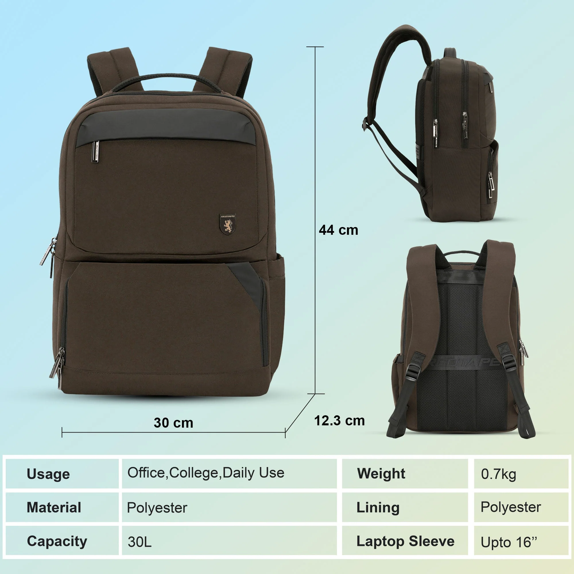 16 Inch Laptop Backpack for Men & Women - Image 5