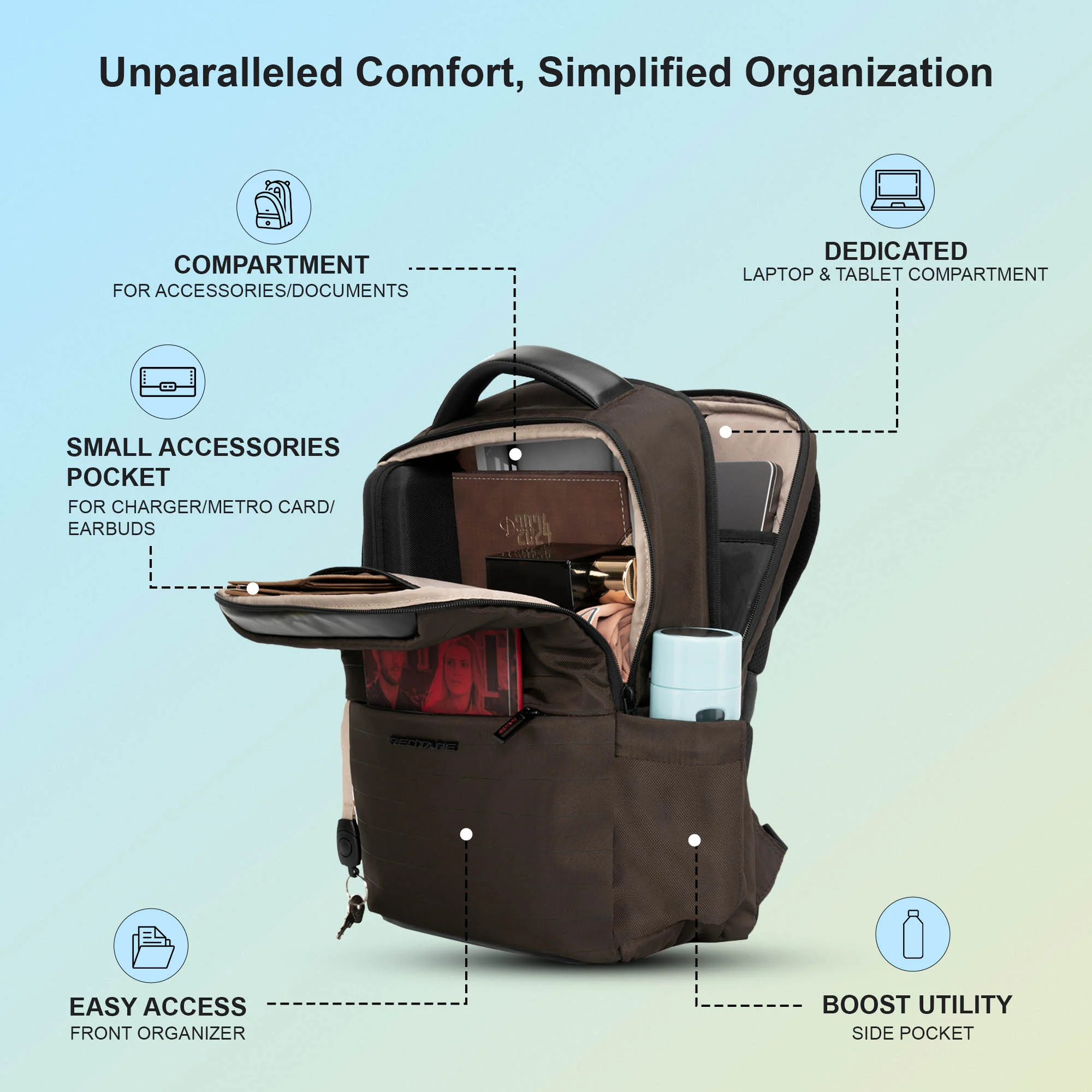 16 Inch Laptop Backpack for Men & Women - Image 2