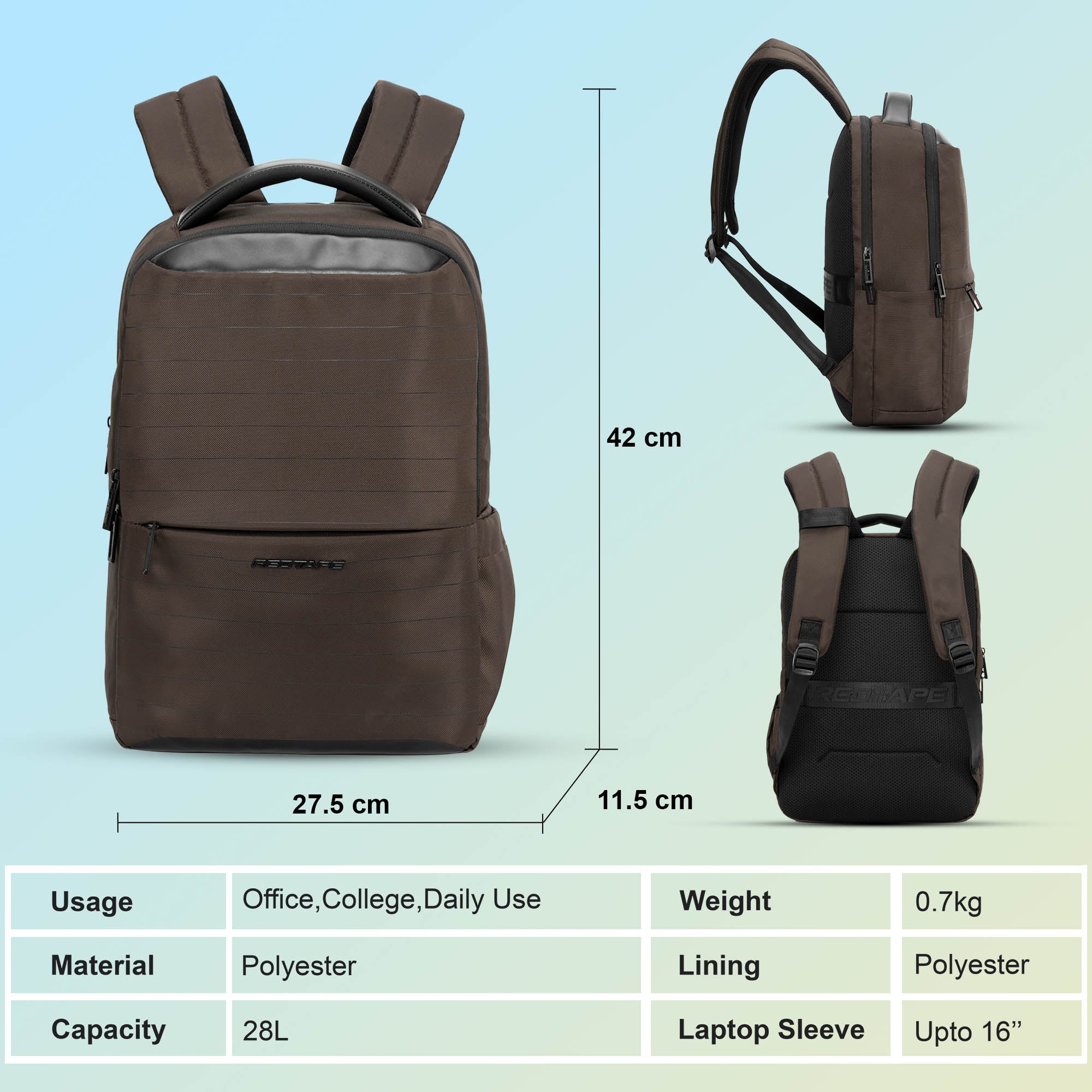 16 Inch Laptop Backpack for Men & Women - Image 5