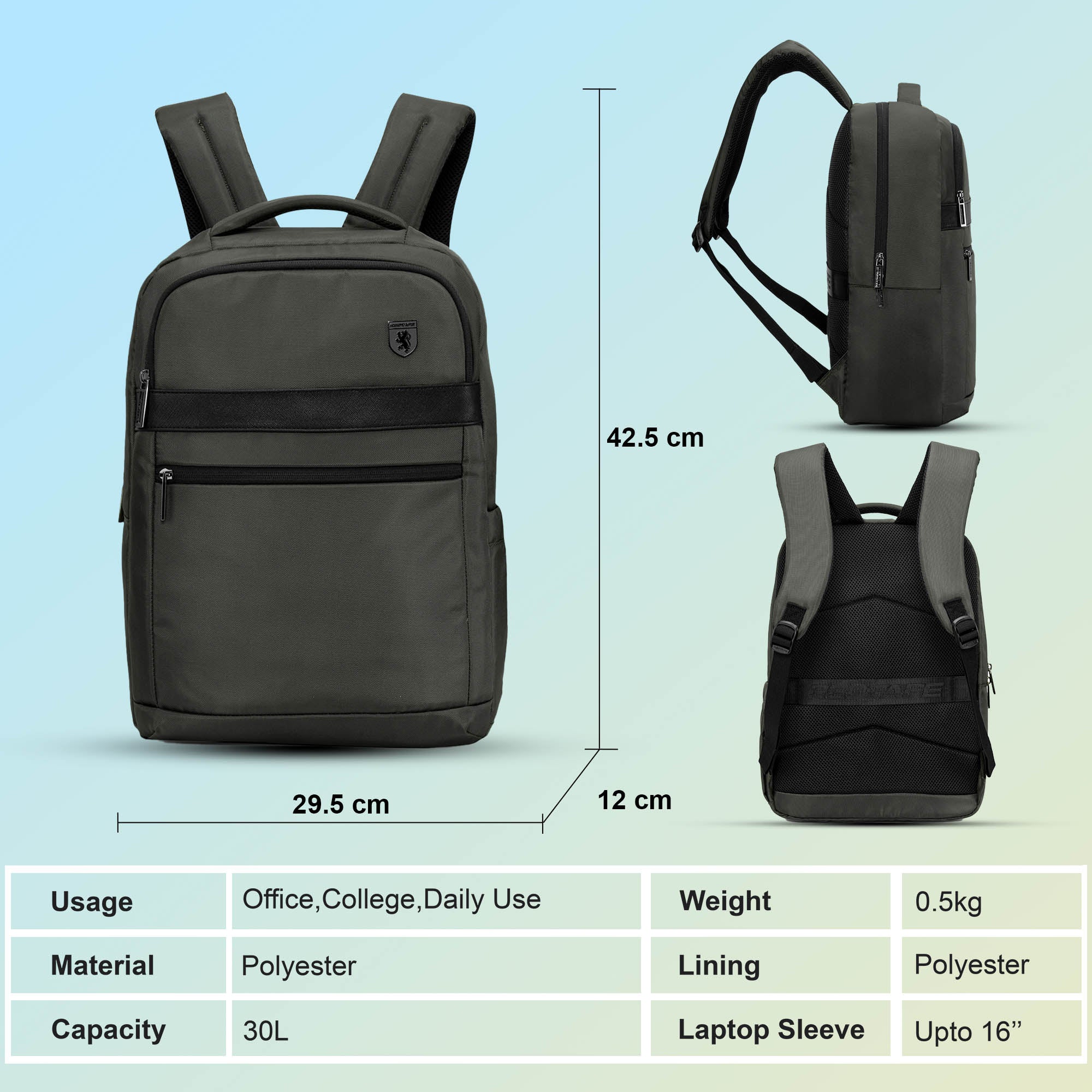 16 Inch Laptop Backpack for Men & Women - Image 5