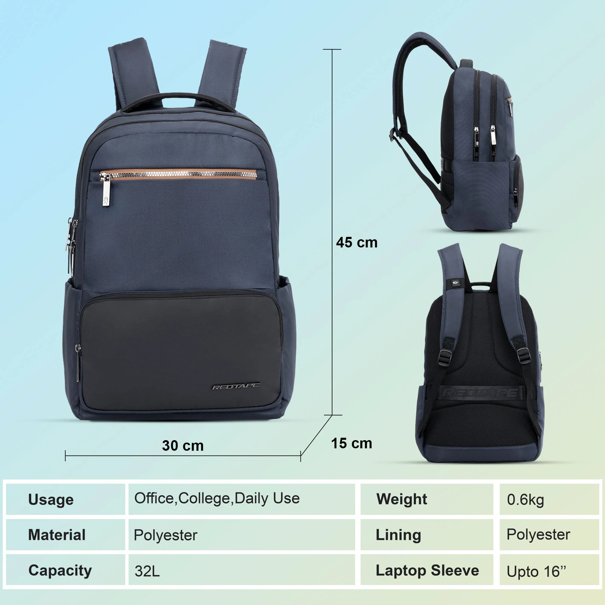 16 Inch Laptop Backpack for Men & Women - Image 5