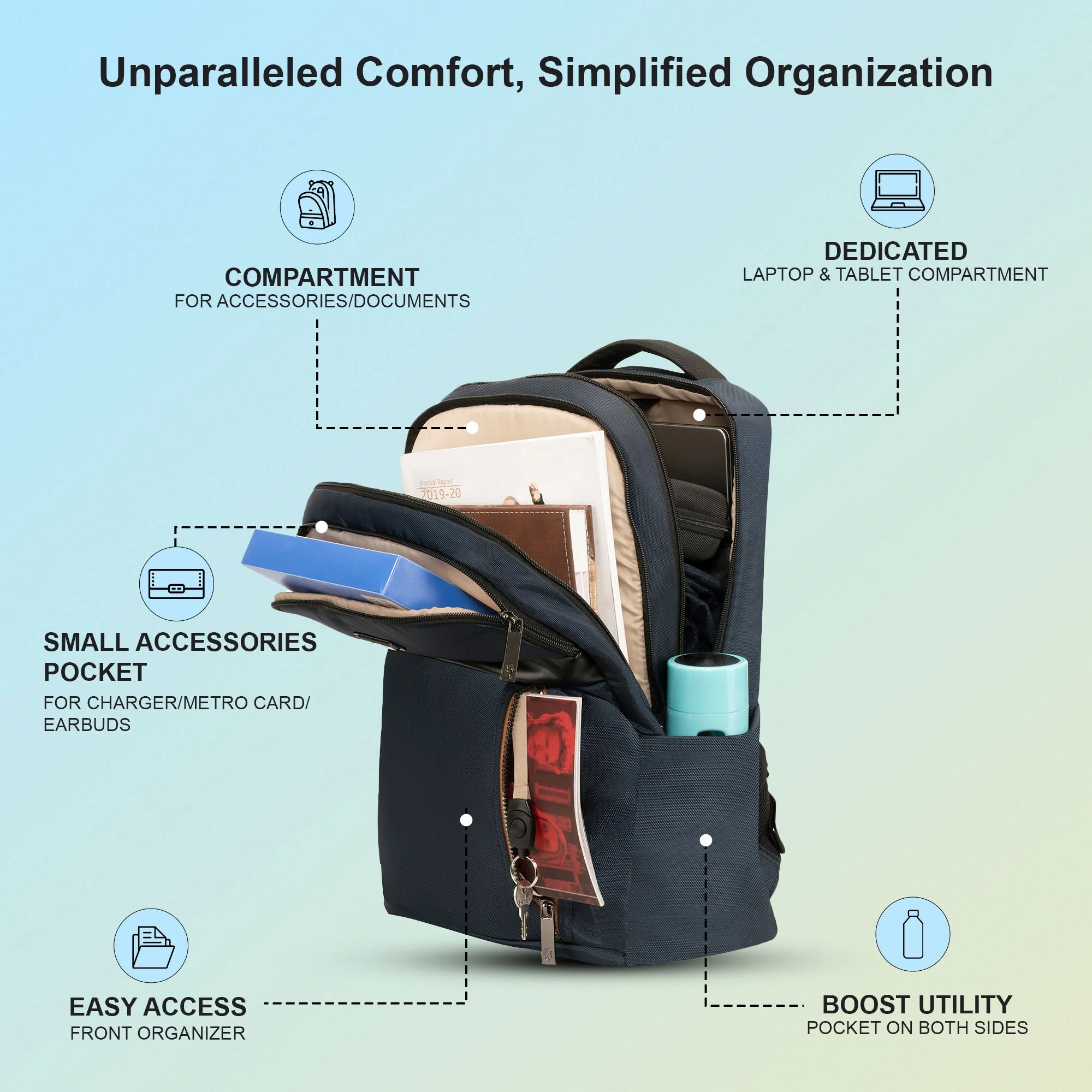 16 Inch Laptop Backpack for Men & Women - Image 2