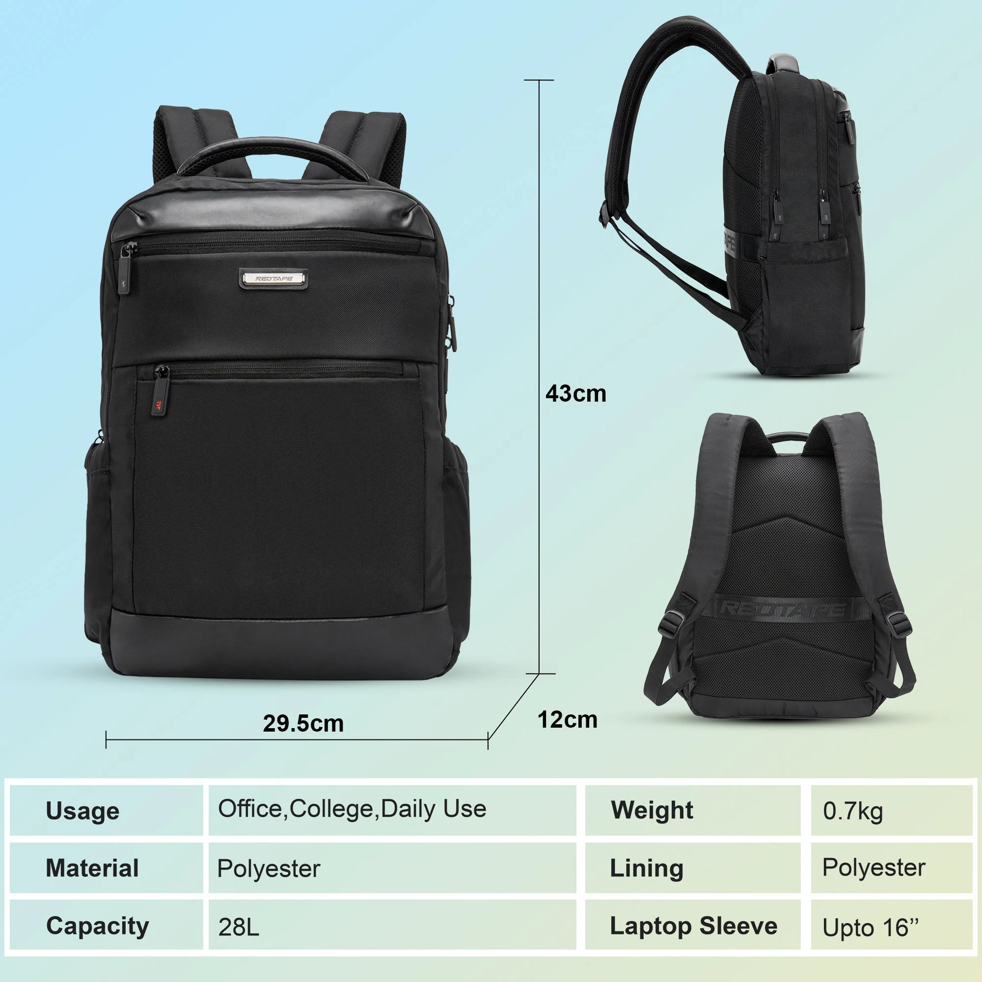 16 Inch Laptop Backpack for Men & Women - Image 5