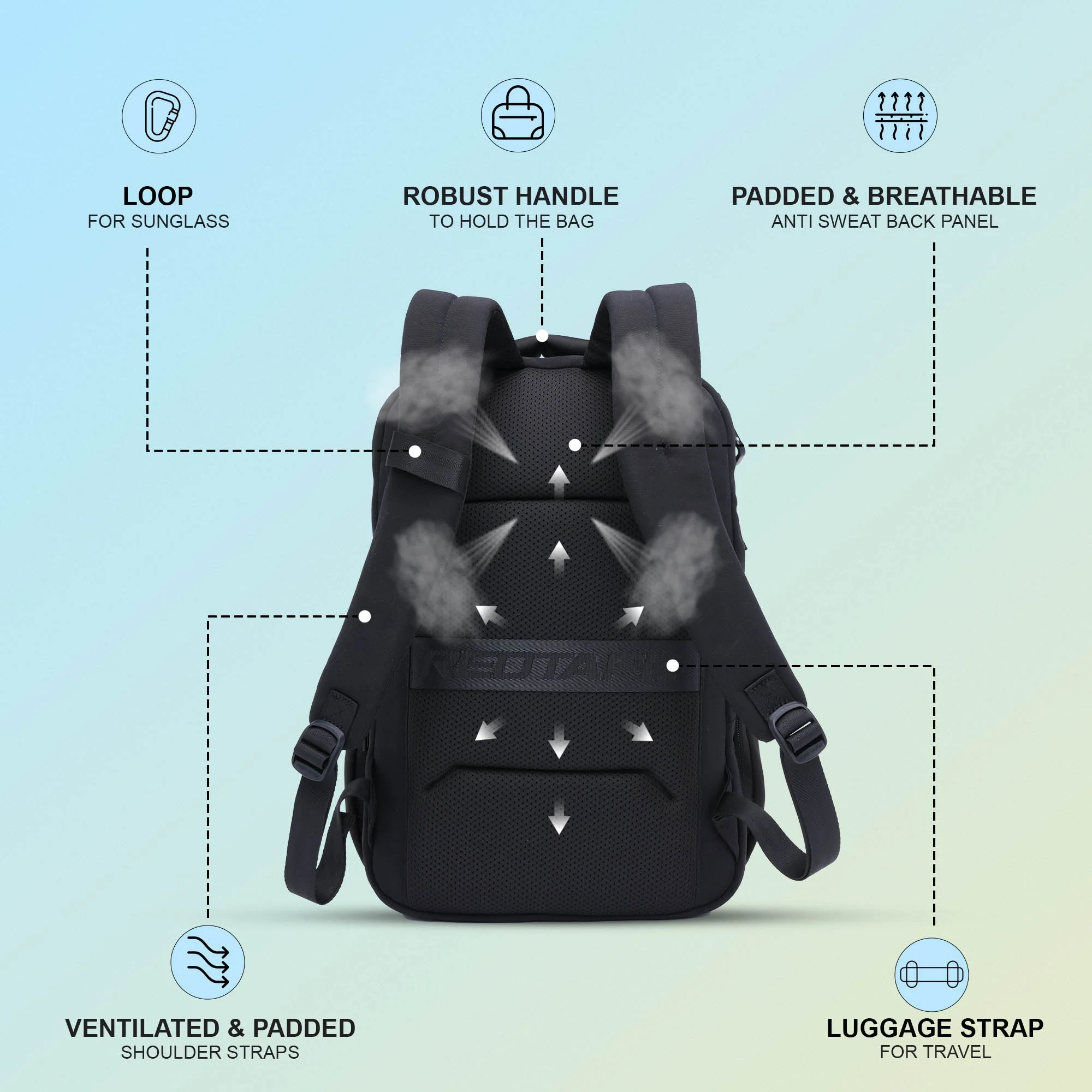16 Inch Laptop Backpack for Men & Women | Premium Quality, Detailed Organiser, Large Compartments, Ideal Bag for Office & Business Travel - Image 3