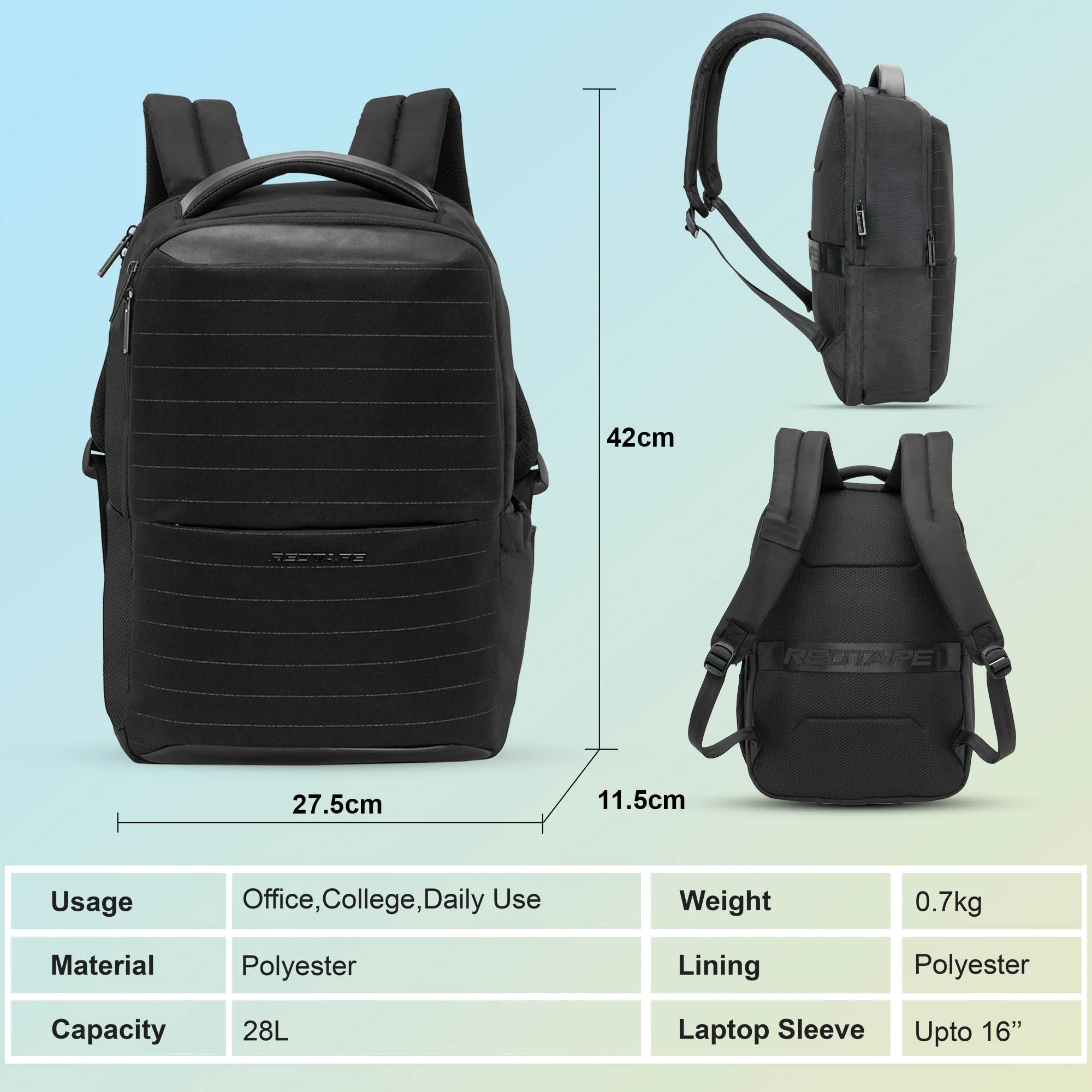 16 Inch Laptop Backpack for Men & Women - Image 5
