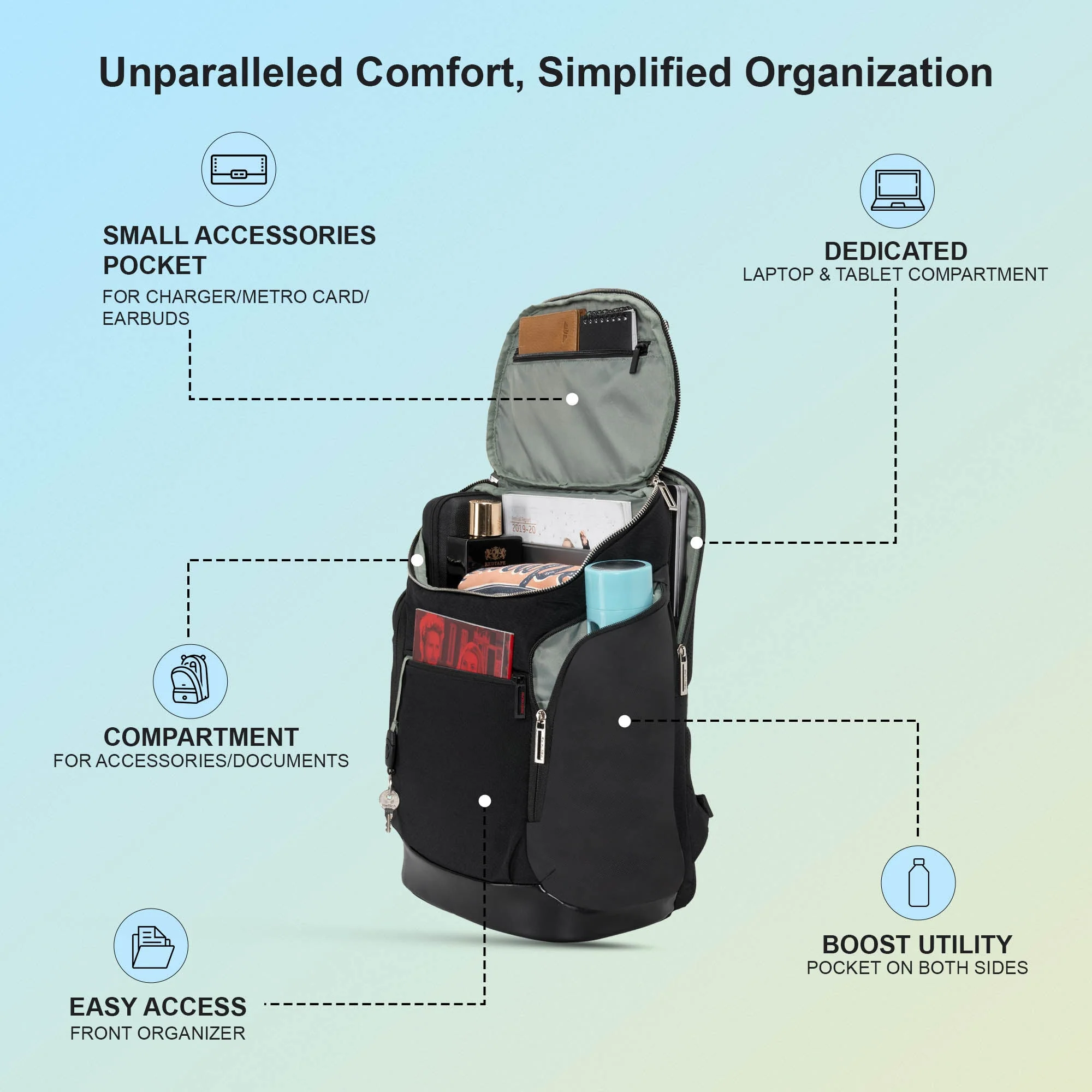 16 Inch Laptop Backpack for Men & Women - Image 2