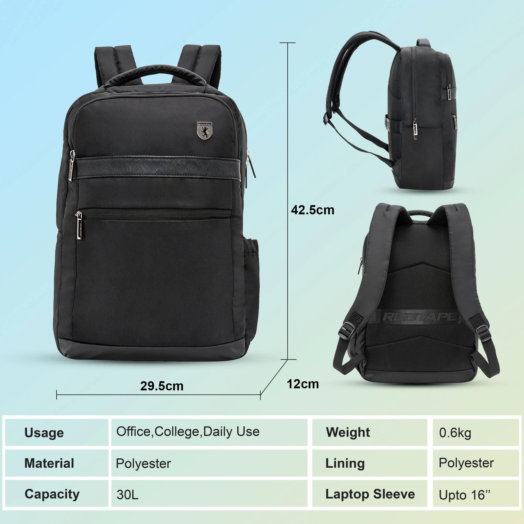 16 Inch Laptop Backpack for Men & Women - Image 5