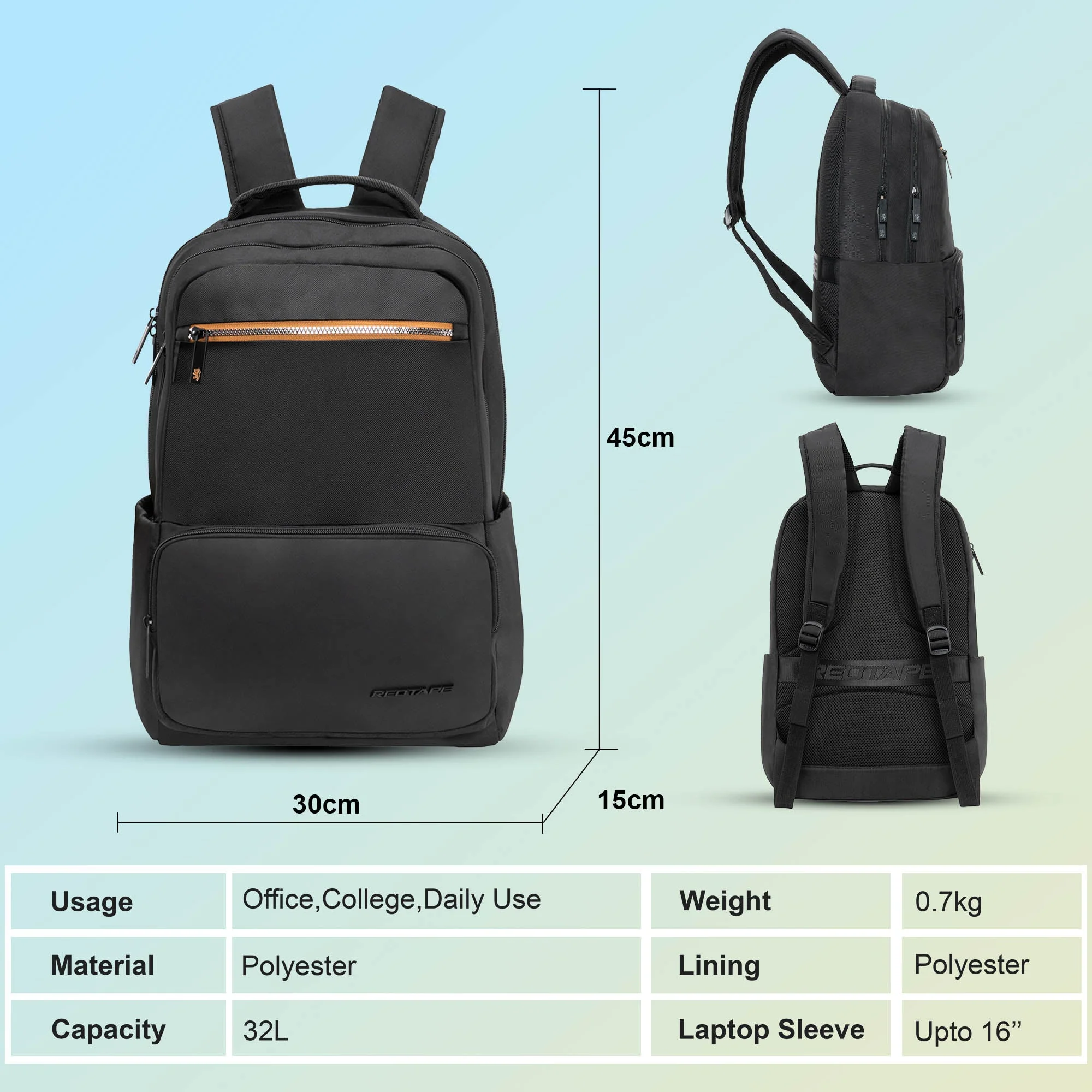 16 Inch Laptop Backpack for Men & Women - Image 5