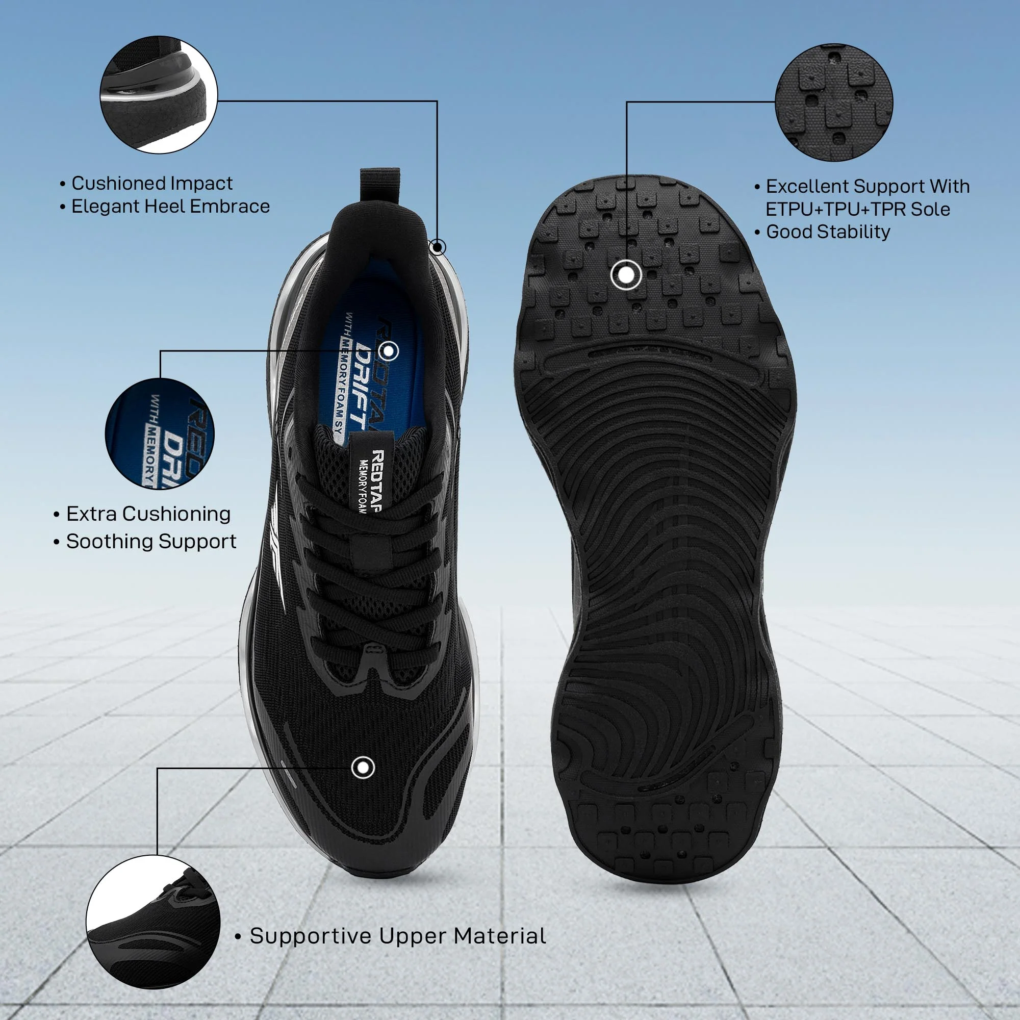 Athleisure Shoes for Men | Cultured Round-Toe Shape & Cushioning Technology - Image 5