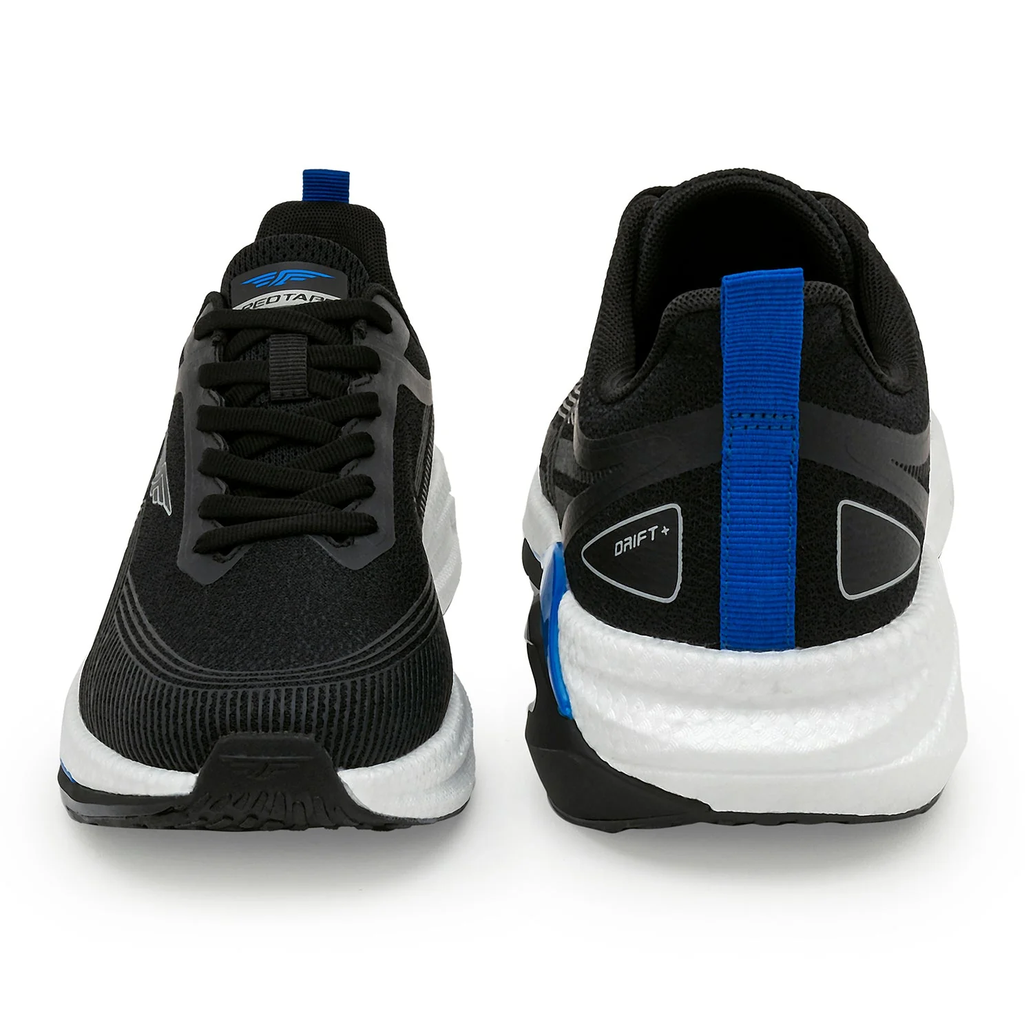 Athleisure Sports Shoes for Men in Black and Blue | Low-Cut Shoes. - Image 4