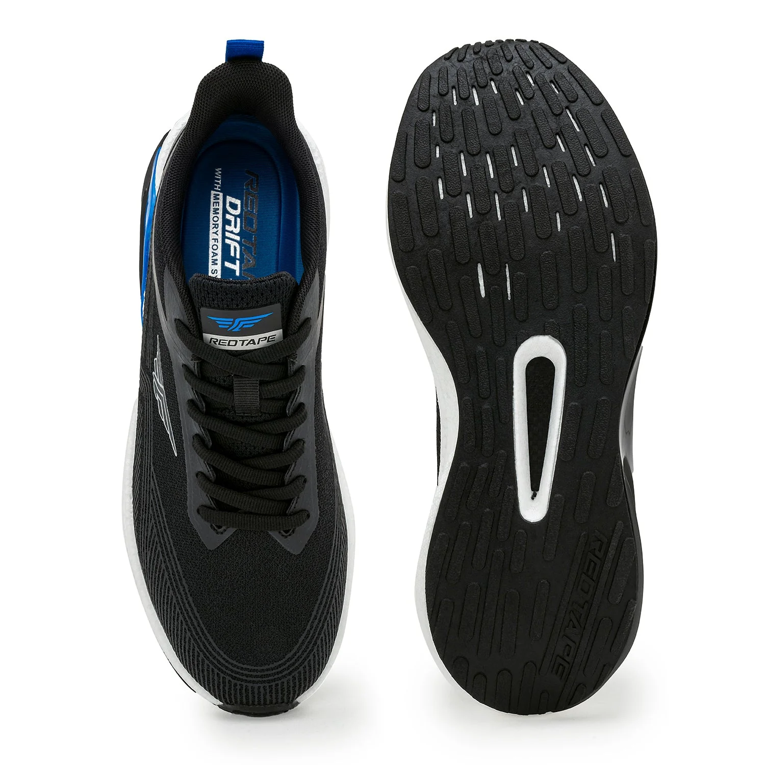 Athleisure Sports Shoes for Men in Black and Blue | Low-Cut Shoes. - Image 5