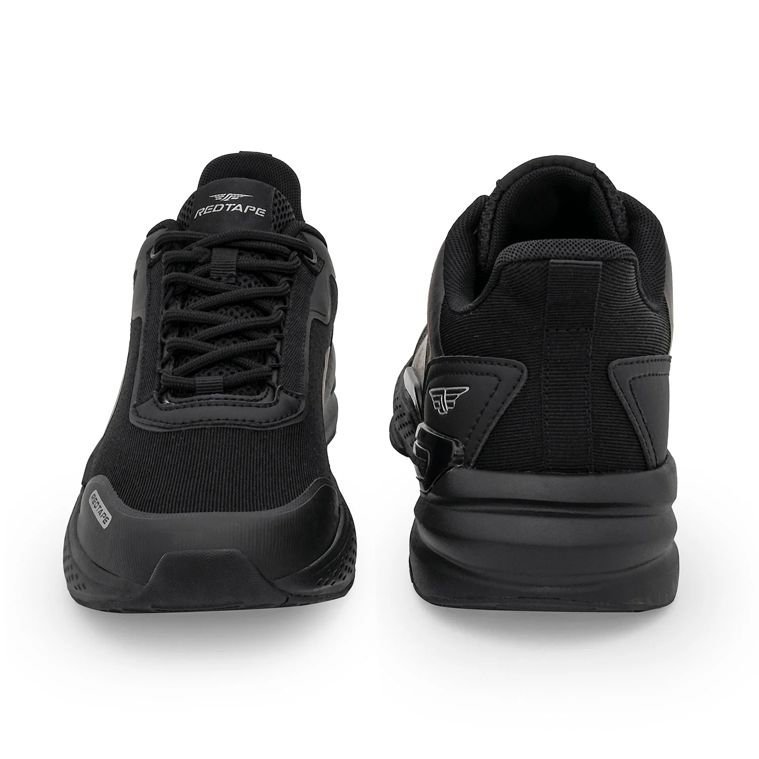 Athleisure Sports Shoes for Men in Black | Low-Cut Shoes. - Image 4