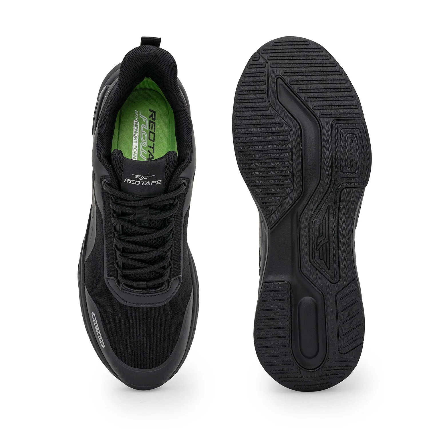 Athleisure Sports Shoes for Men in Black | Low-Cut Shoes. - Image 5