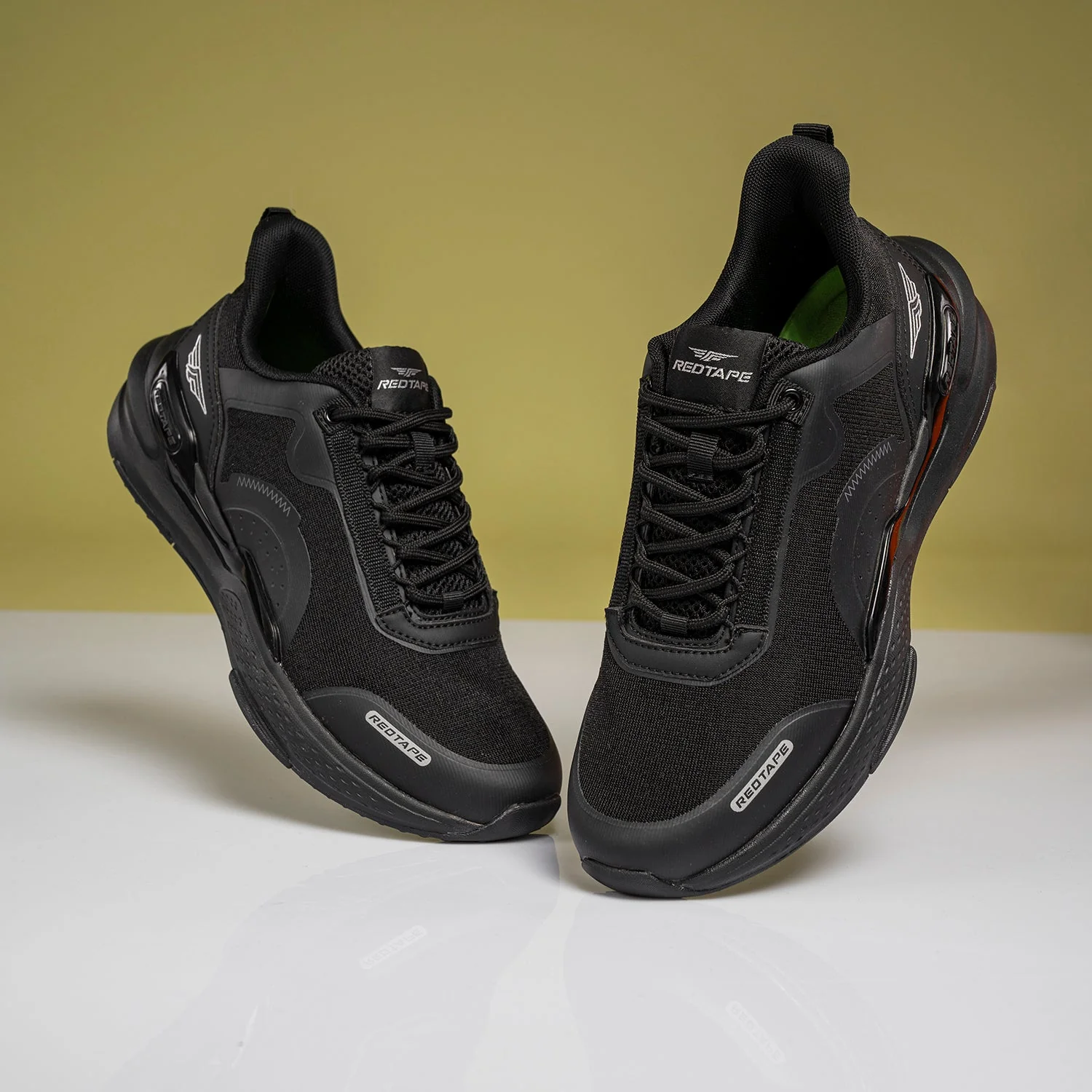 Athleisure Sports Shoes for Men in Black | Low-Cut Shoes. - Image 6