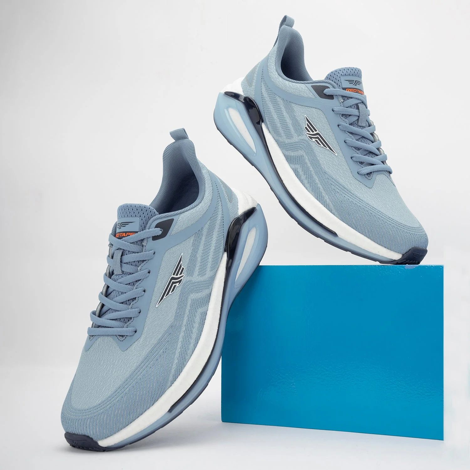 Athleisure Sports Shoes for Men in Blue and White | Low-Cut Shoes. - Image 6