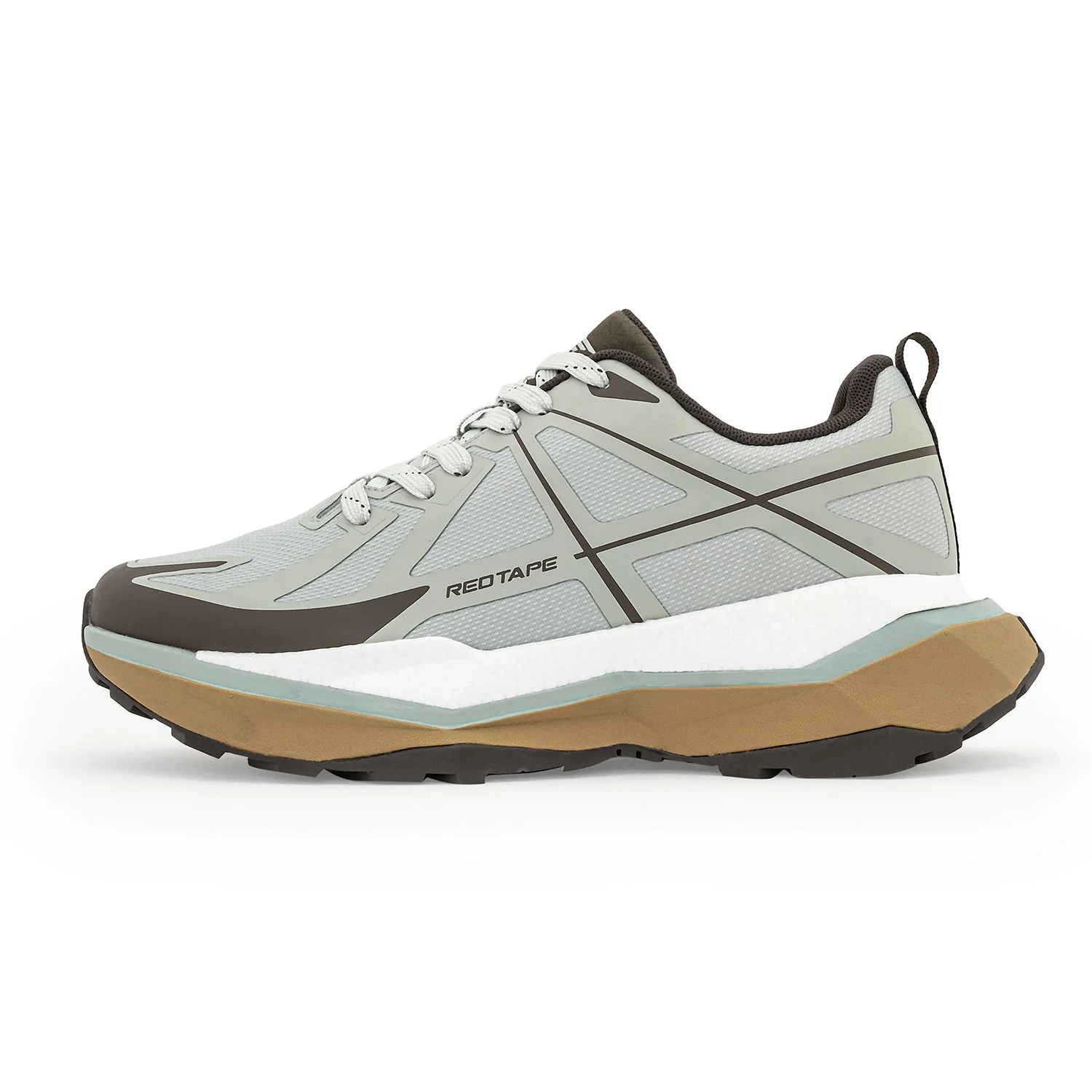 Athleisure Sports Shoes for Men in Brown and Green | Low-Cut Shoes. - Image 3