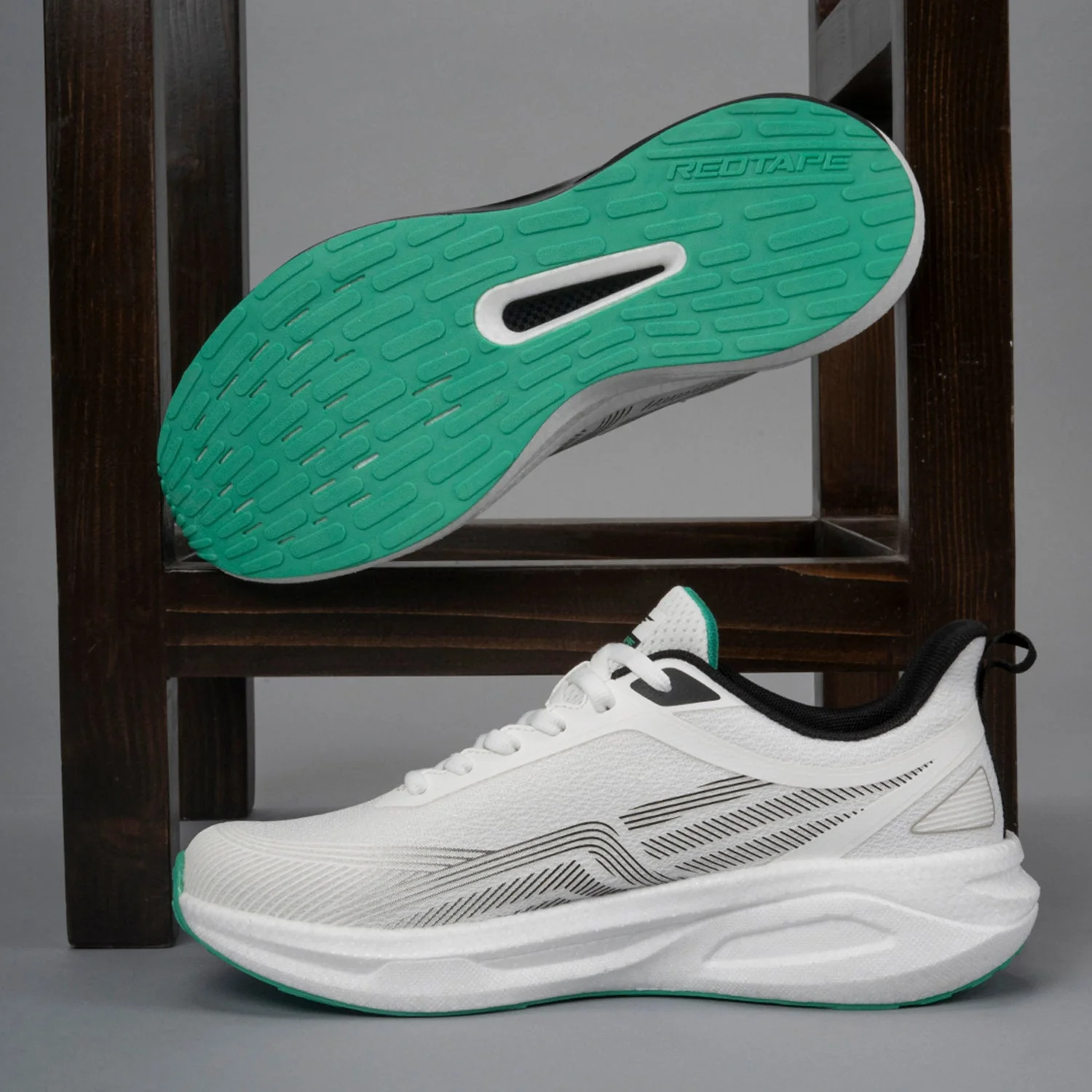 Athleisure Sports Shoes for Men in Grey and Black | Low-Cut Shoes. - Image 6