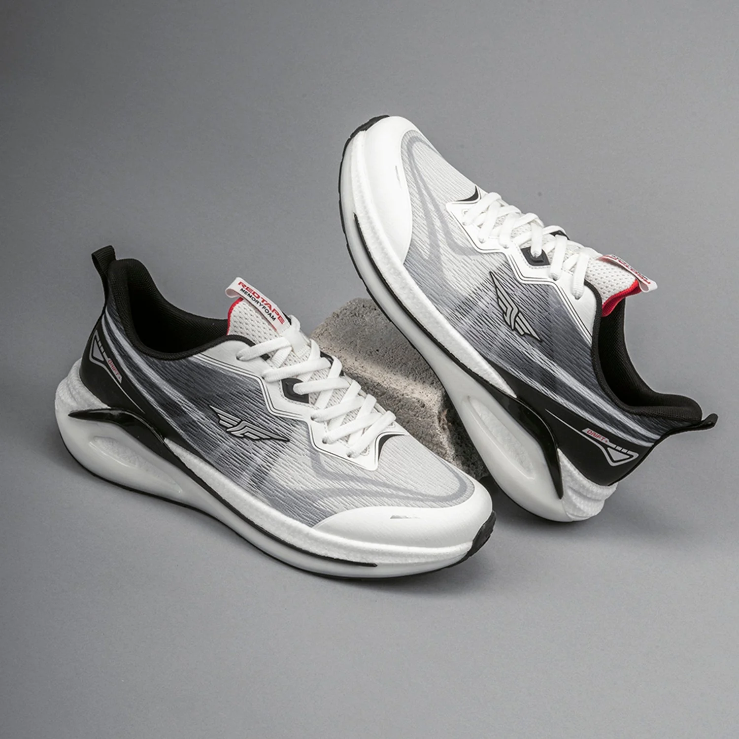 Athleisure Sports Shoes for Men in Grey and White | Low-Cut Shoes. - Image 6