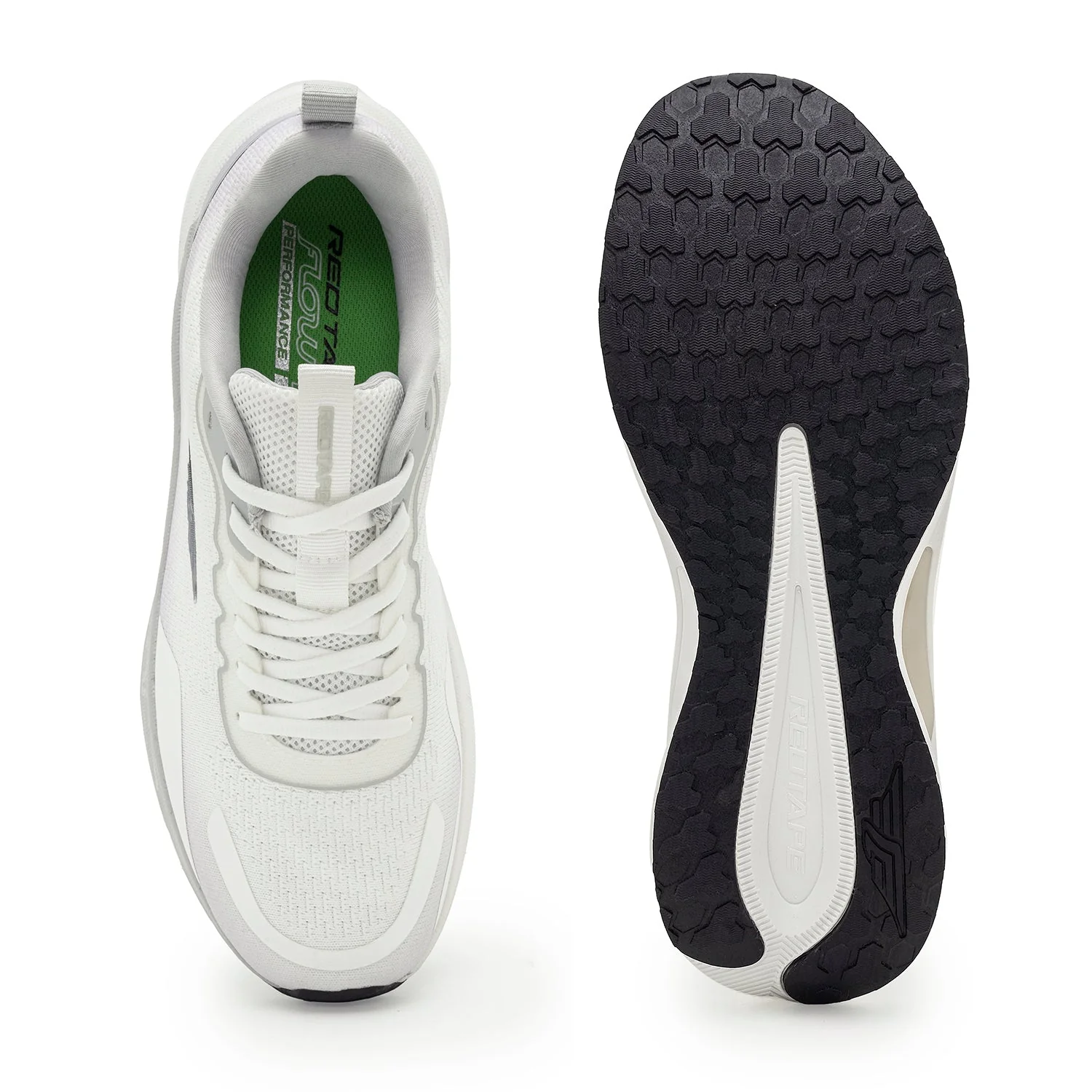 Athleisure Sports Shoes for Men in White and Grey | Low-Cut  Shoes. - Image 5