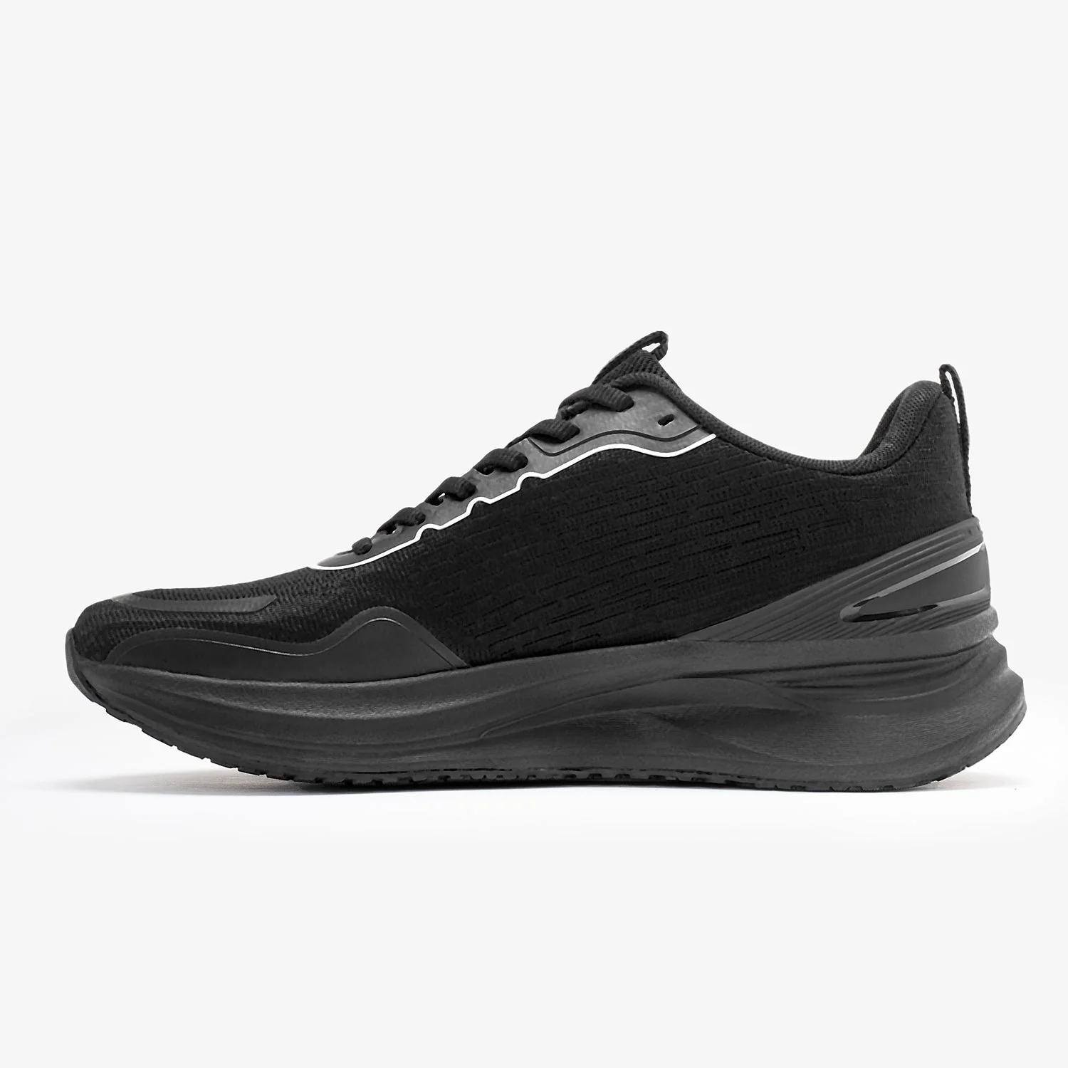 Athleisure Sports Shoes for Men in Black | Low-Cut Shoes. - Image 3