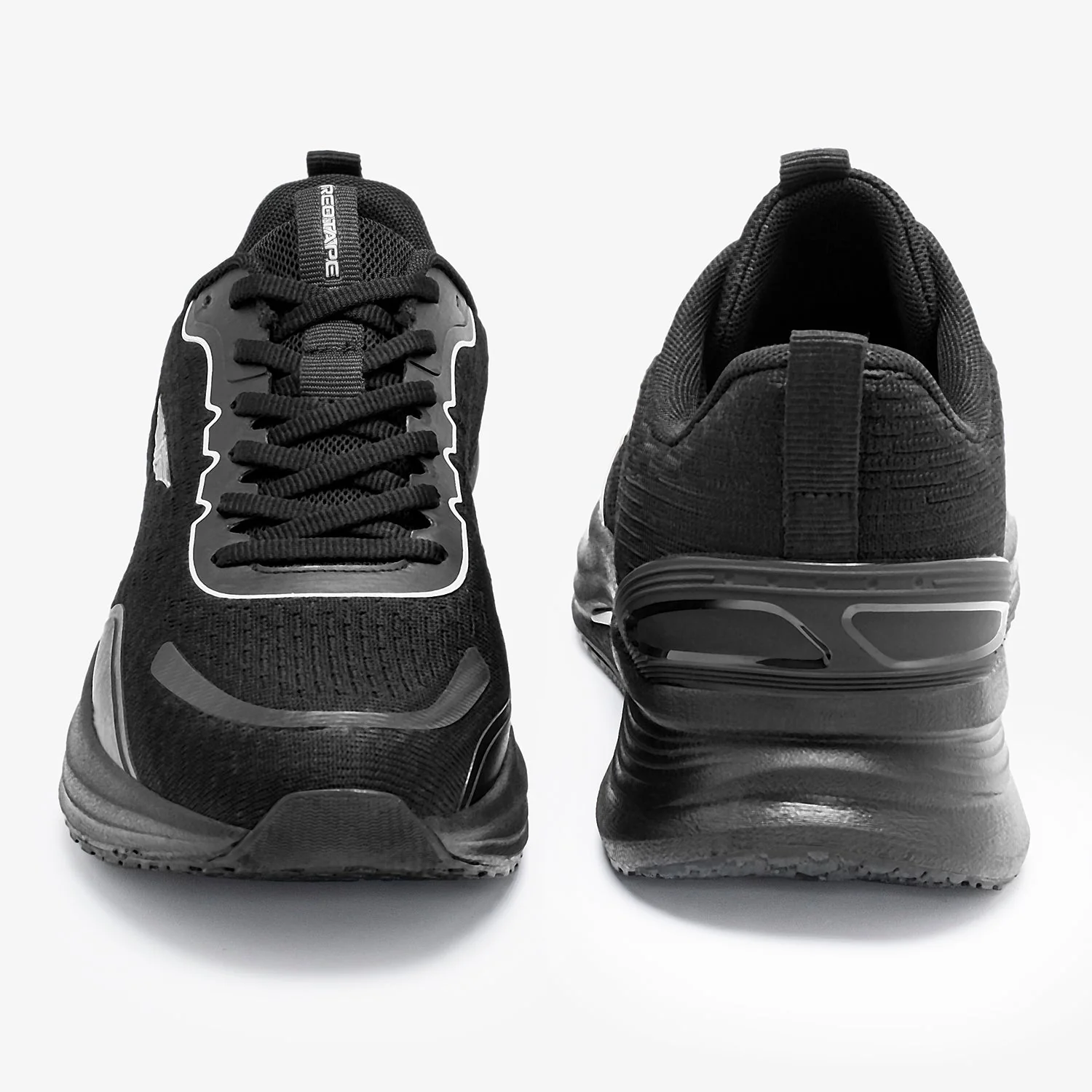 Athleisure Sports Shoes for Men in Black | Low-Cut Shoes. - Image 4