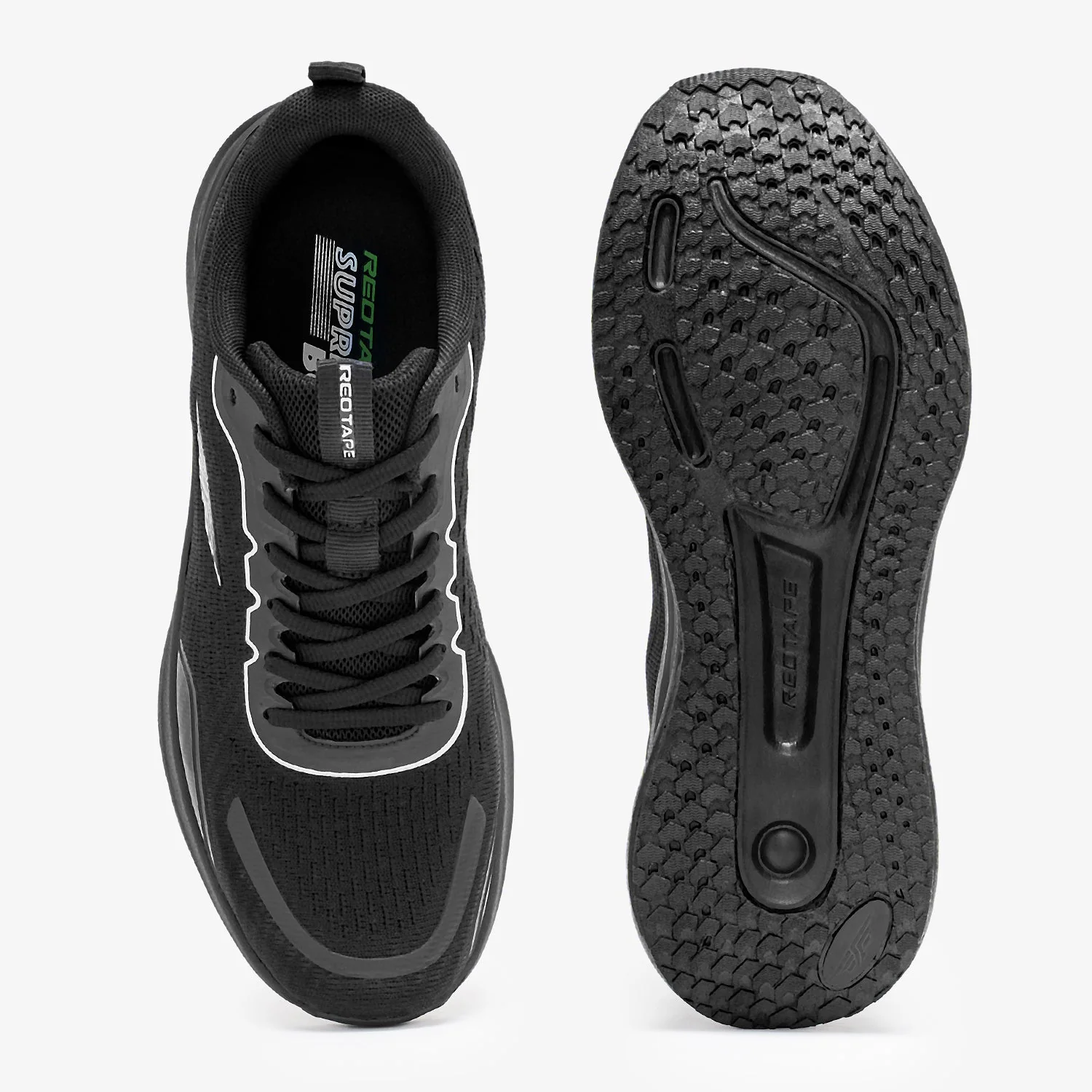 Athleisure Sports Shoes for Men in Black | Low-Cut Shoes. - Image 5