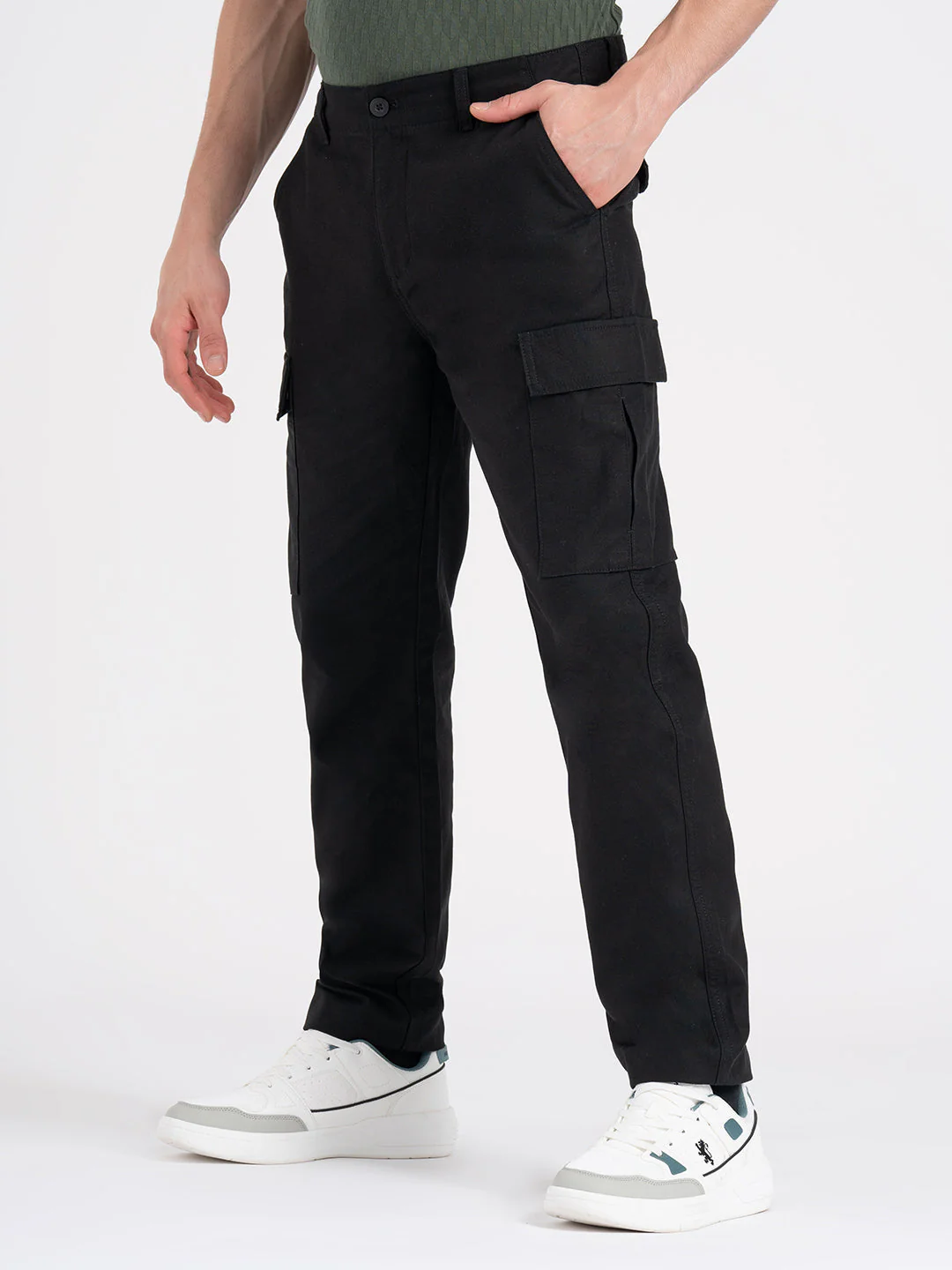 Baggy Fit Cargo Joggers for Men - Image 3