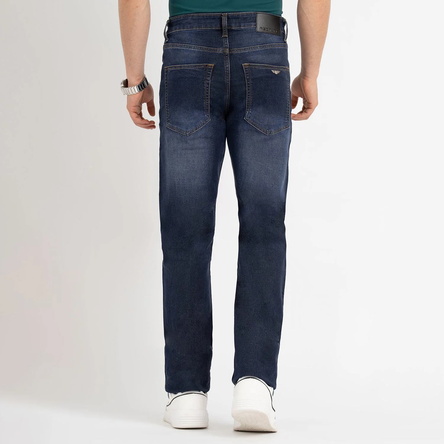 Baggy Jeans for Men in Denim Blue | Straight Fit Casual Jeans - Image 3
