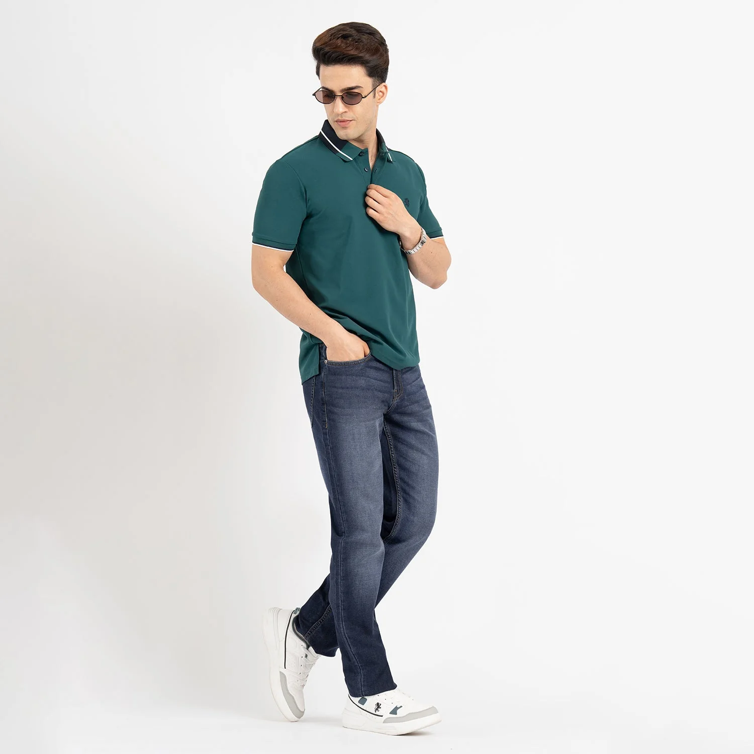 Baggy Jeans for Men in Denim Blue | Straight Fit Casual Jeans - Image 5