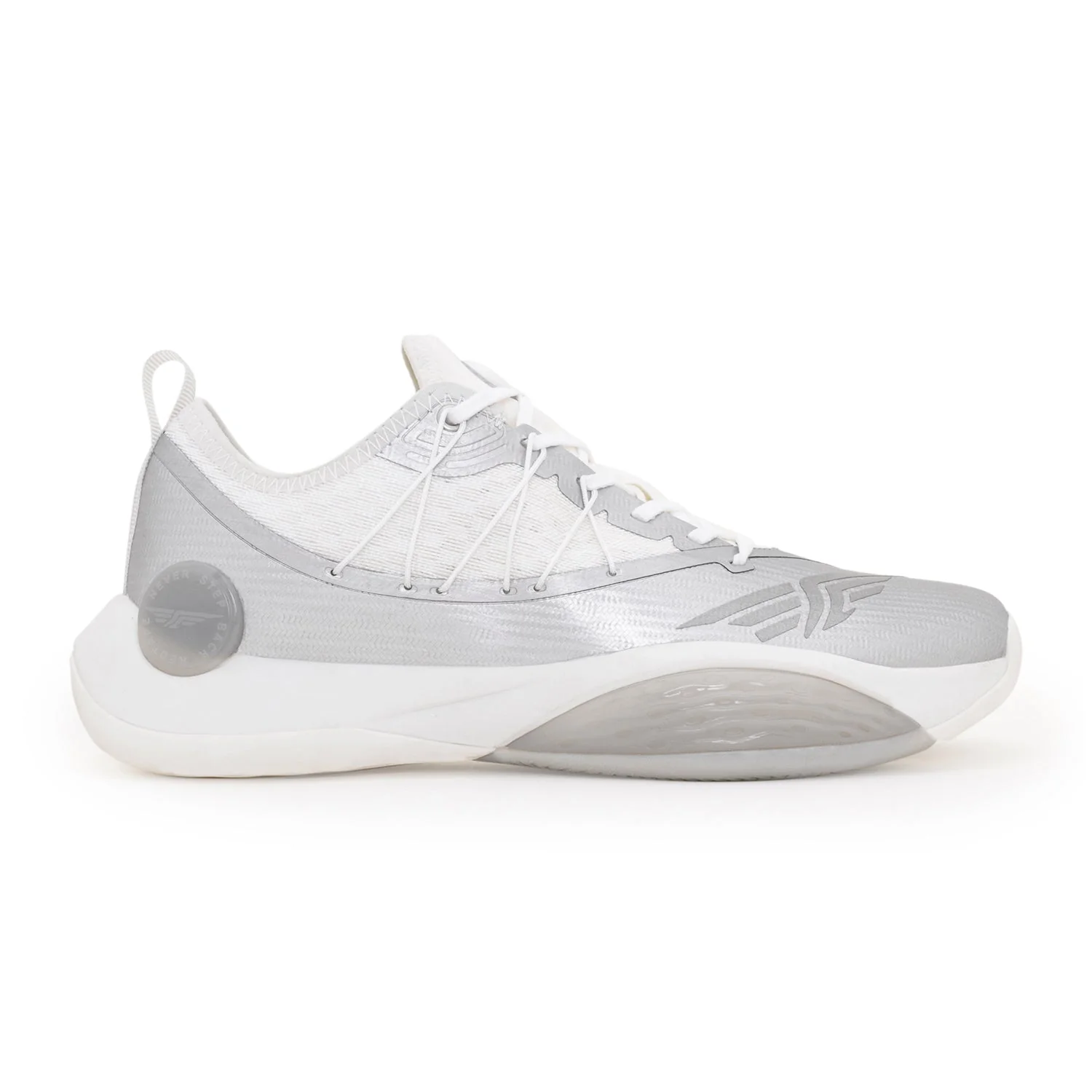 Basketball Shoes for Men in White and Grey - Image 2