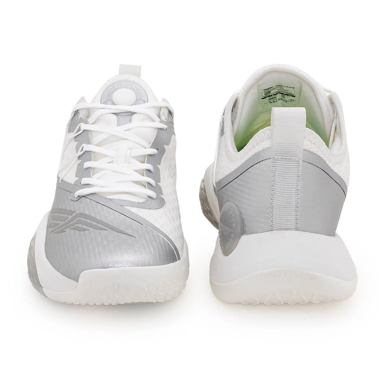 Basketball Shoes for Men in White and Grey - Image 4